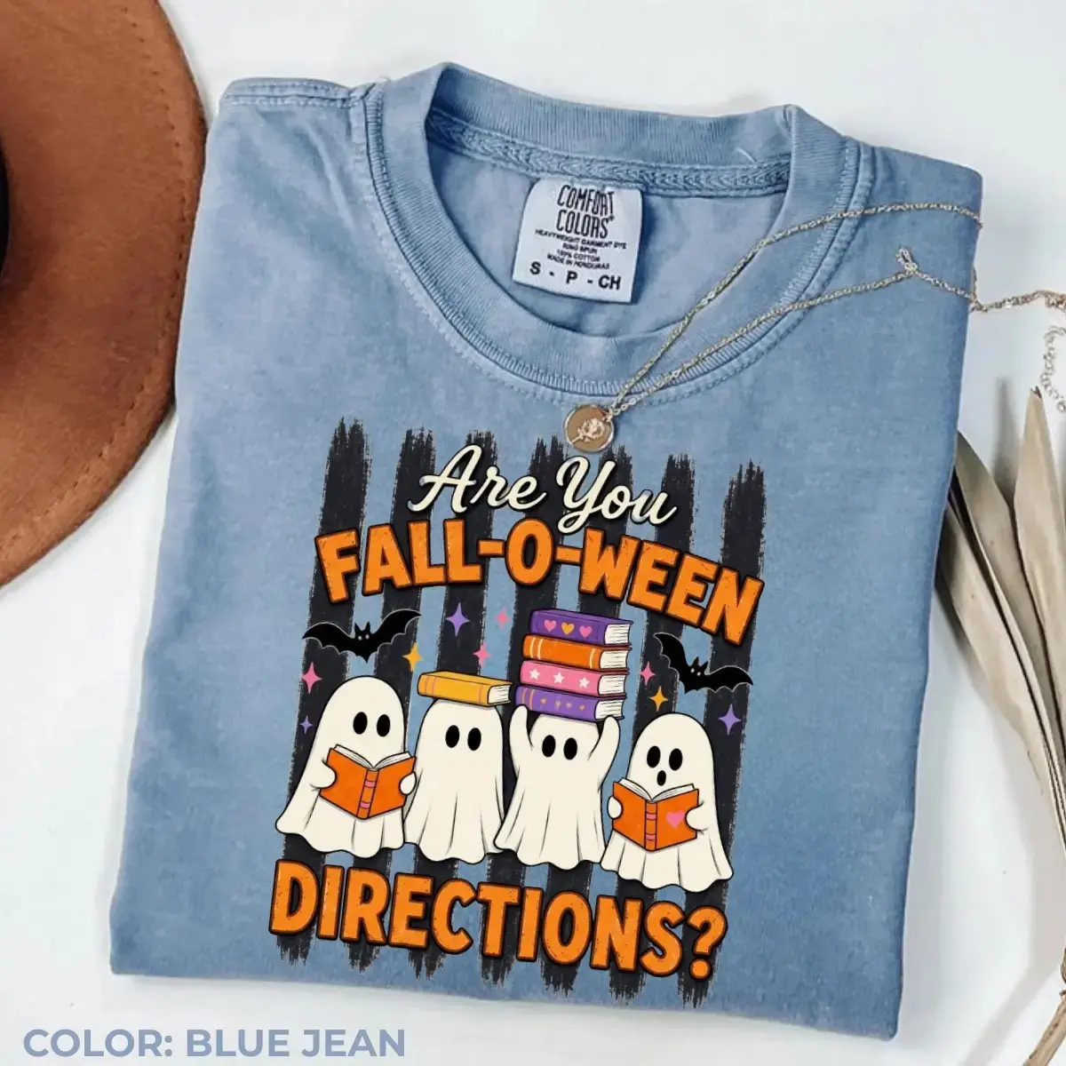 Comfort Colors Are You Fall-O-Ween Directions Shirt, Ghost Teacher Halloween Graphic Tee, Funny Spooky Gift - photo 5