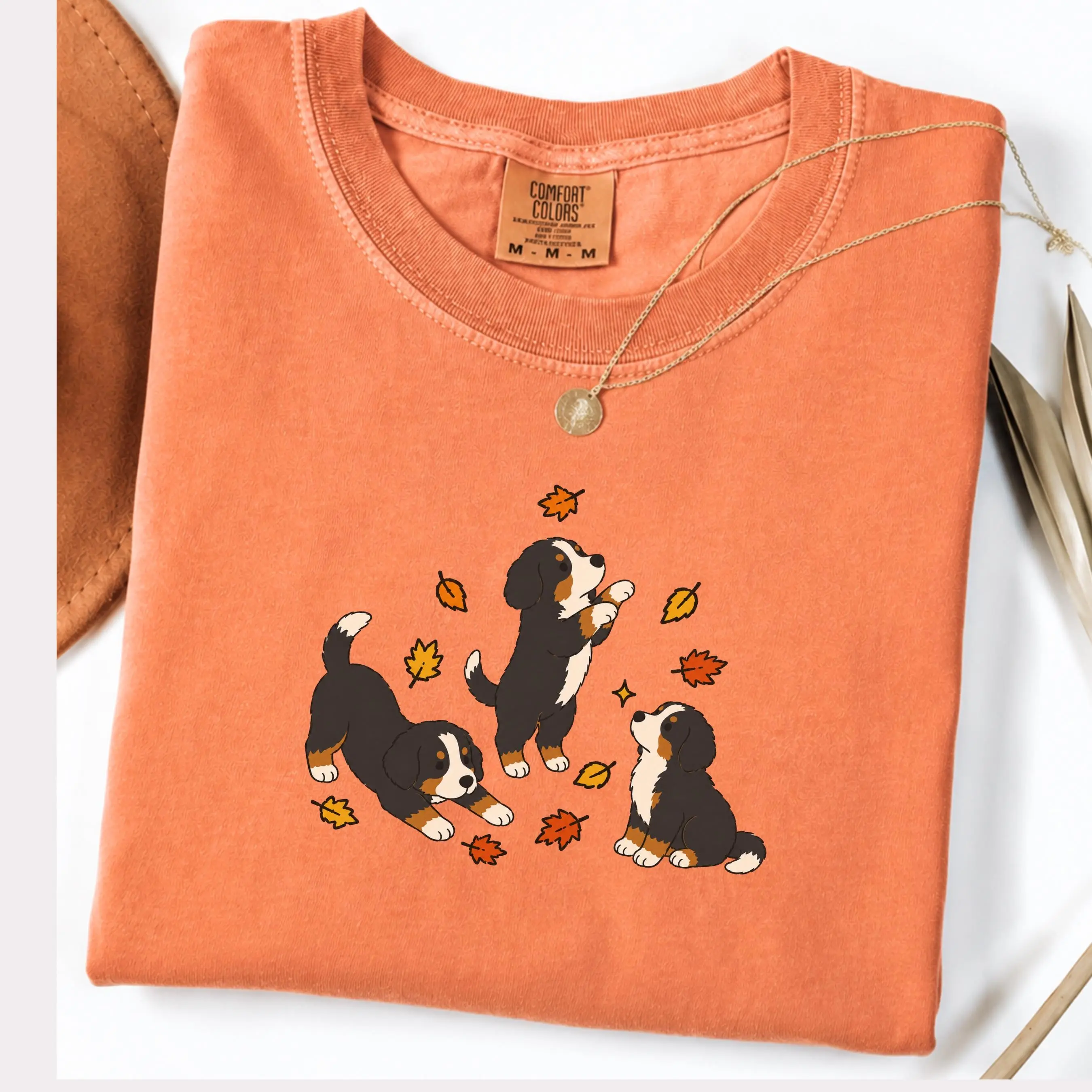 Comfort Colors Bernese Mountain Dog Fall Sweatshirt, Cute Pumpkin Season Crewneck, Berner Mom Gift - photo 1