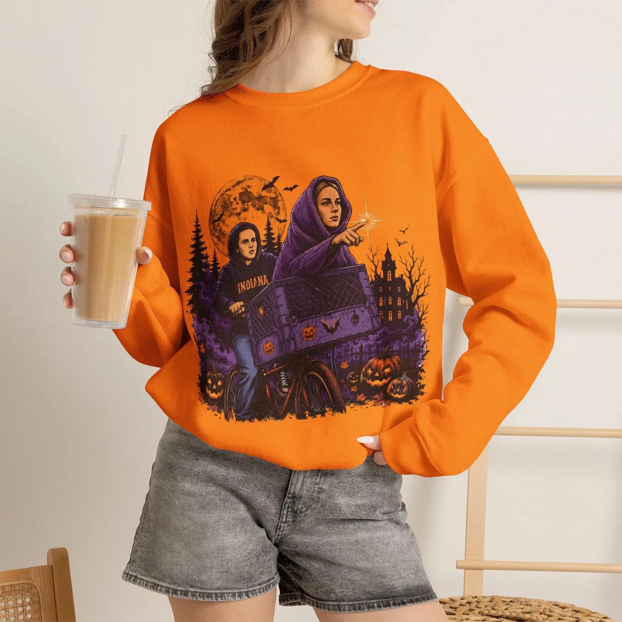 Comfort Colors Caitlin Sophie Shirt, Basketball Halloween Parody Retro Movie Bicycle Indiana Fan Tee
