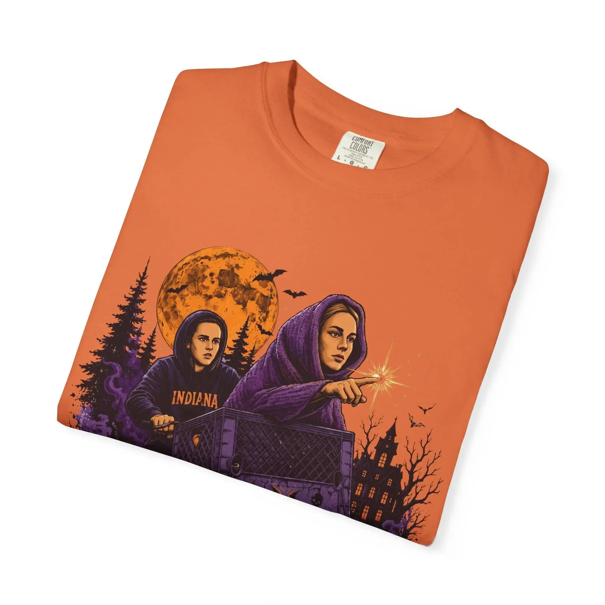 Comfort Colors Caitlin Sophie Shirt, Basketball Halloween Parody Retro Movie Bicycle Indiana Fan Tee - photo 5