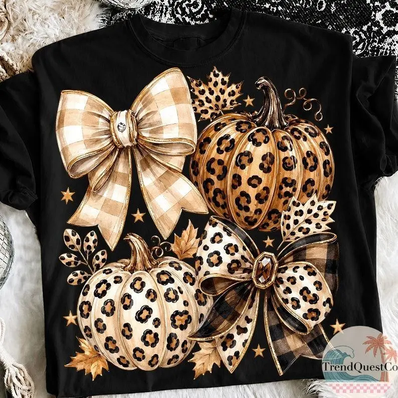 Comfort Colors Coquette Pumpkin Shirt, Retro Trendy Fall Season Graphic Tee - photo 4