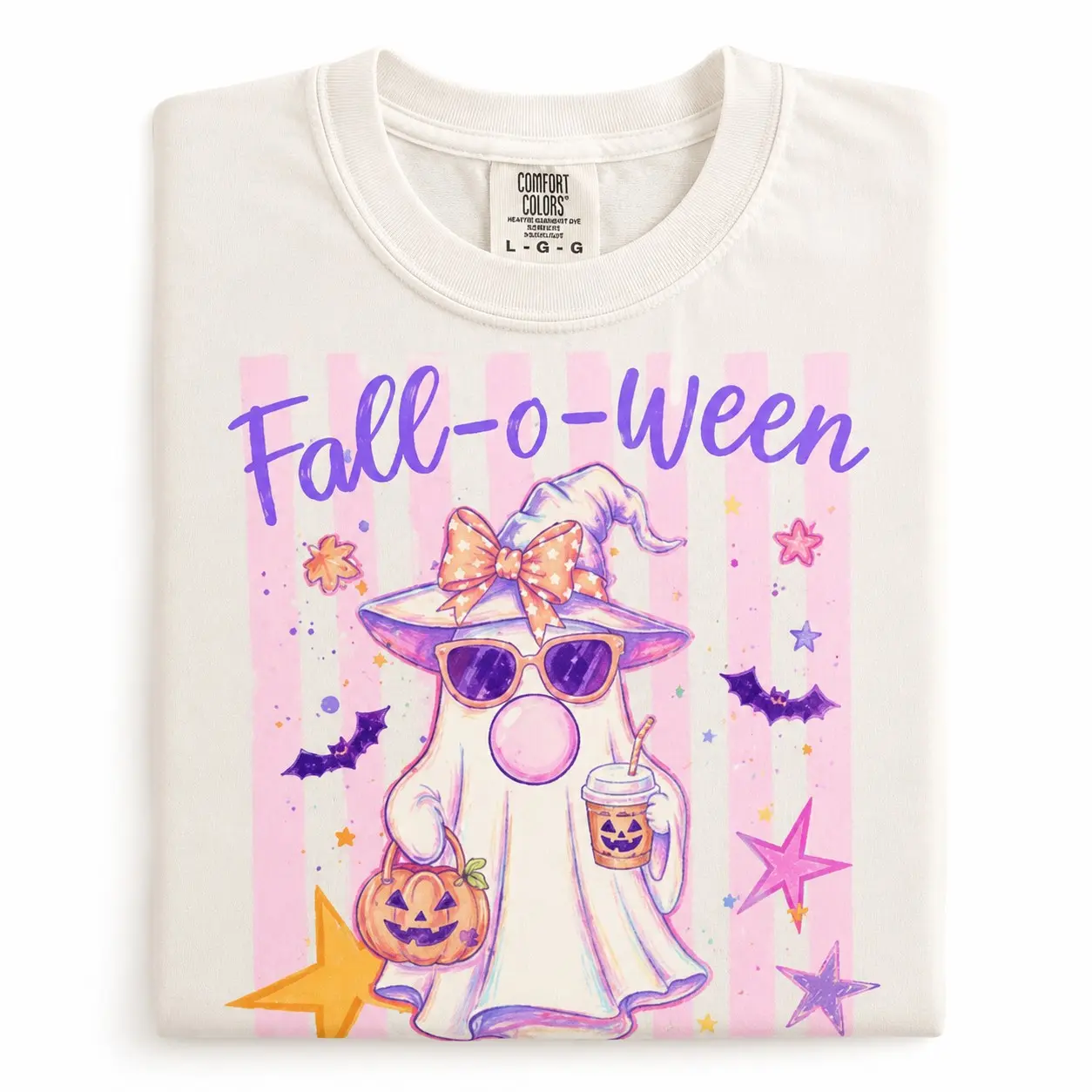 Comfort Colors Cute Ghost Animals Dachshund Goose Boo-jee Women Graphic Shirts Halloween Party - photo 2