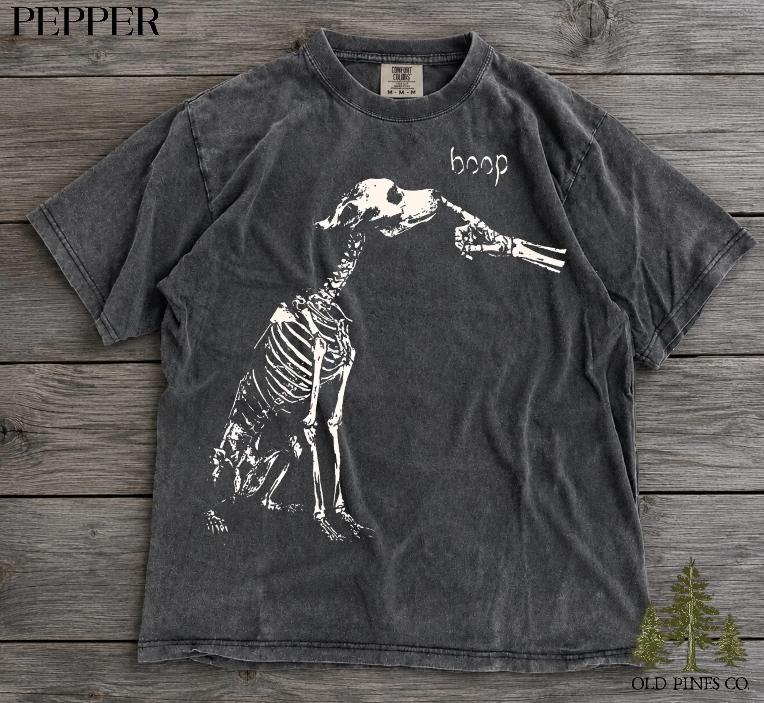 Comfort Colors Skeleton Boop Dog Halloween Sweatshirt, Funny Spooky Pet Lover Graphic Top for Mom Gift - photo 3