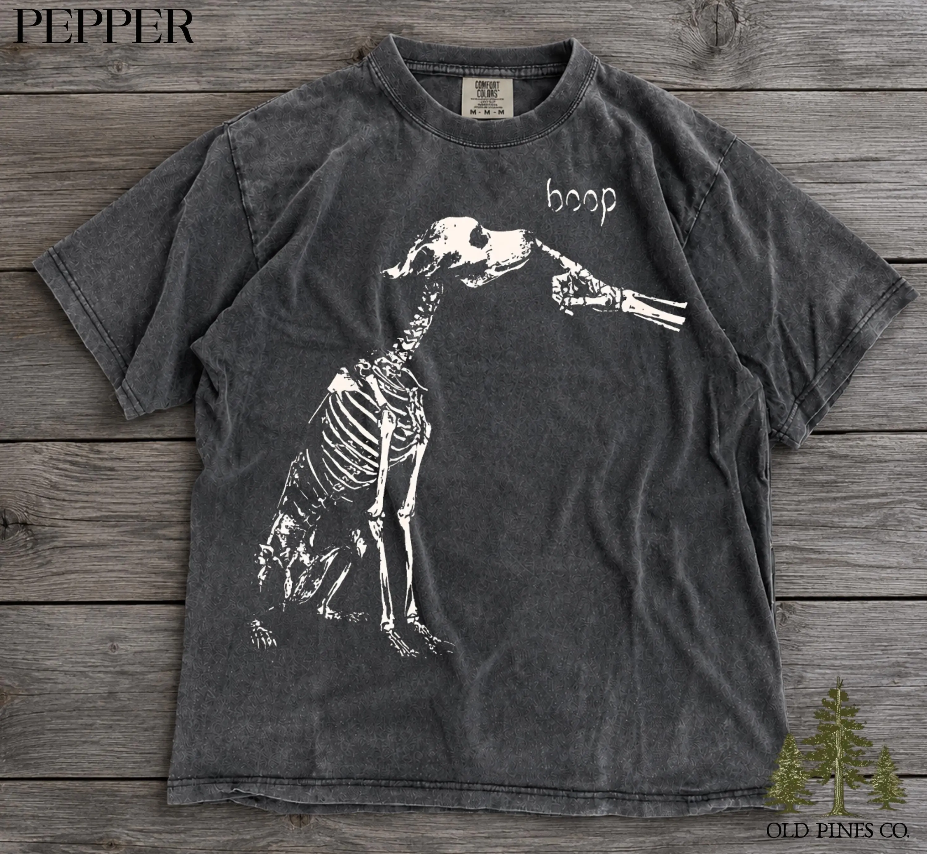 Comfort Colors Dog Skeleton Sweatshirt, Boop Halloween Funny Spooky Pet Lover Mom Gift Crewneck - photo 3