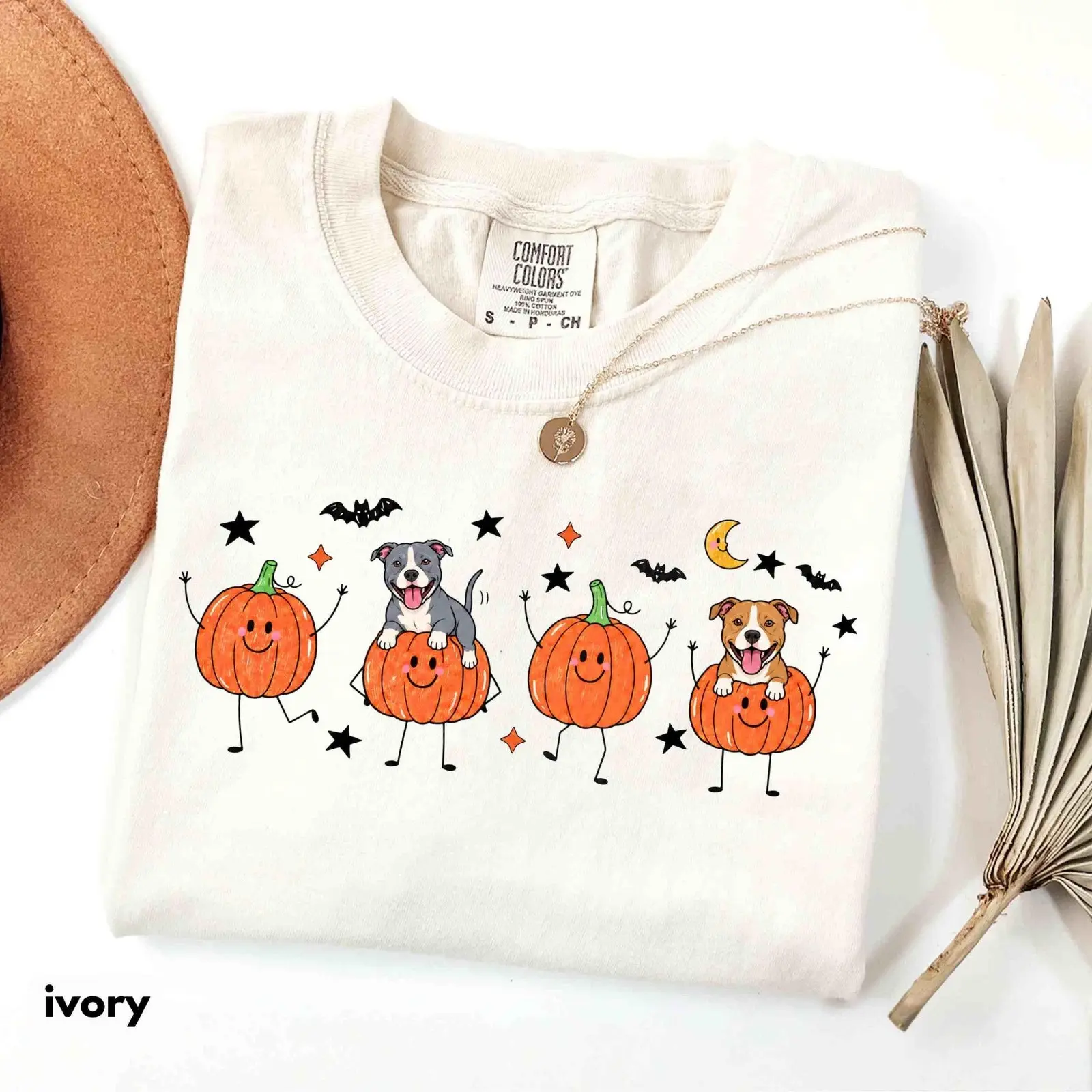 Comfort Colors Doodle Dog Breed Pumpkin Shirt, Funny Fall Mom Tee, Pet Lover Halloween Gift - photo 3