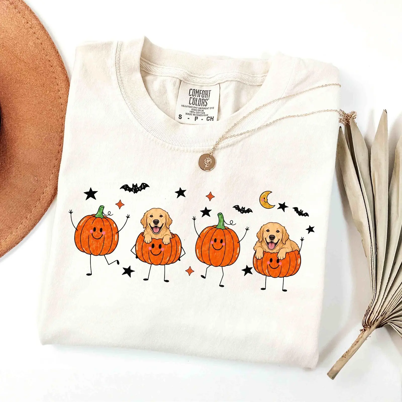 Comfort Colors Doodle Dog Breed Pumpkin Shirt, Funny Fall Mom Tee, Pet Lover Halloween Gift - photo 5