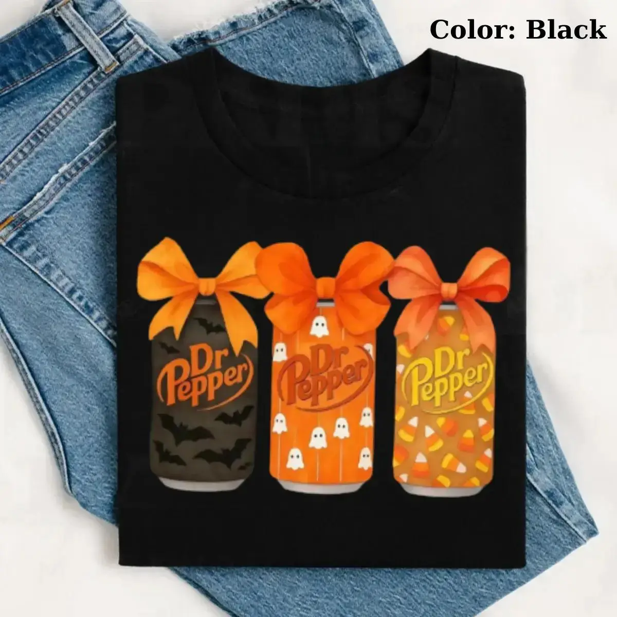 Comfort Colors Dr Peper Halloween Shirt, Spooky Soda Graphic Tee, Soft Cozy Unisex Fall Season Top - photo 2