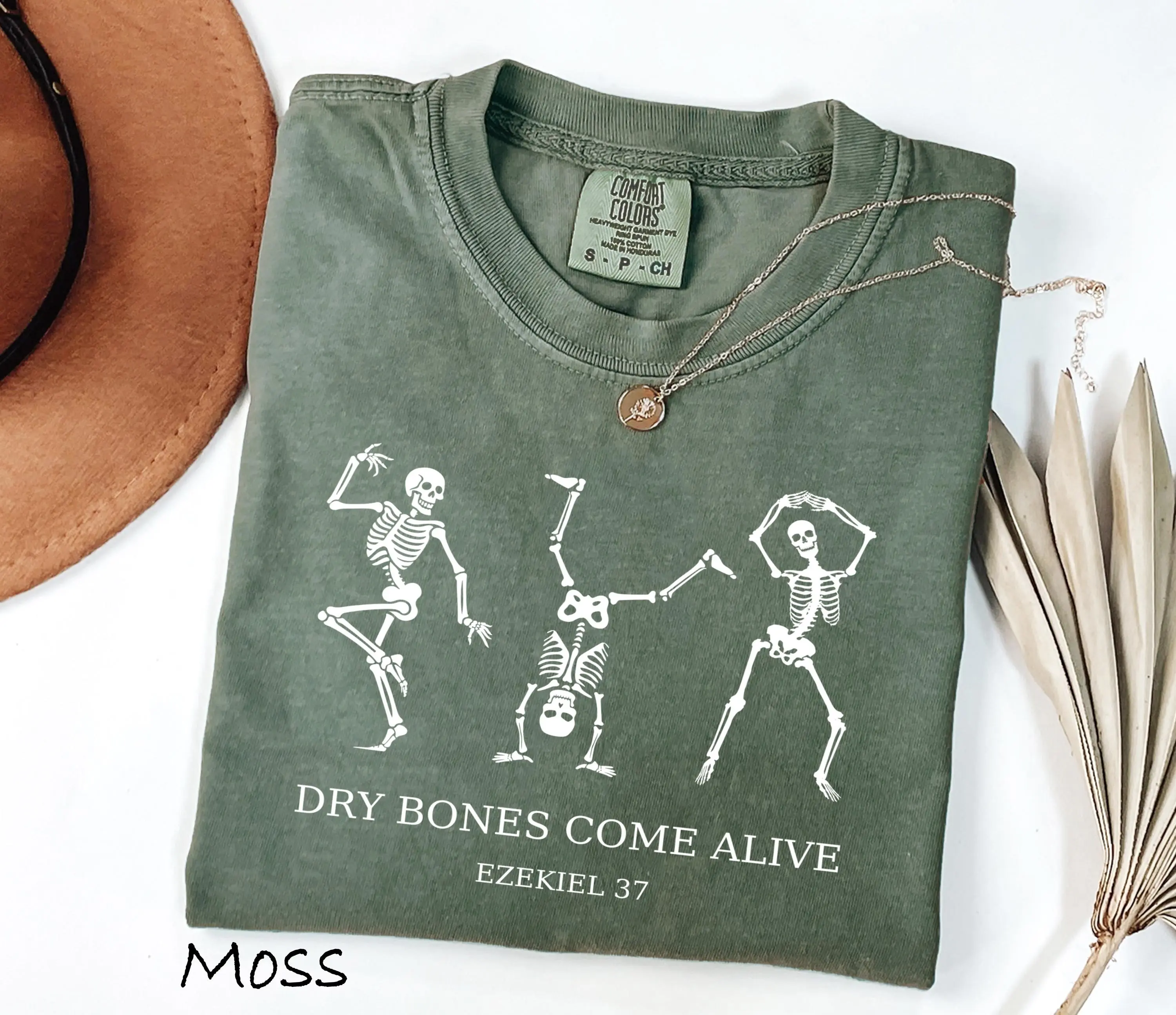 Comfort Colors Dry Bones Come Alive Skeleton T-Shirt, Ezekiel 37 Bible Verse Christian Tee, Jesus Faith Religious Gift