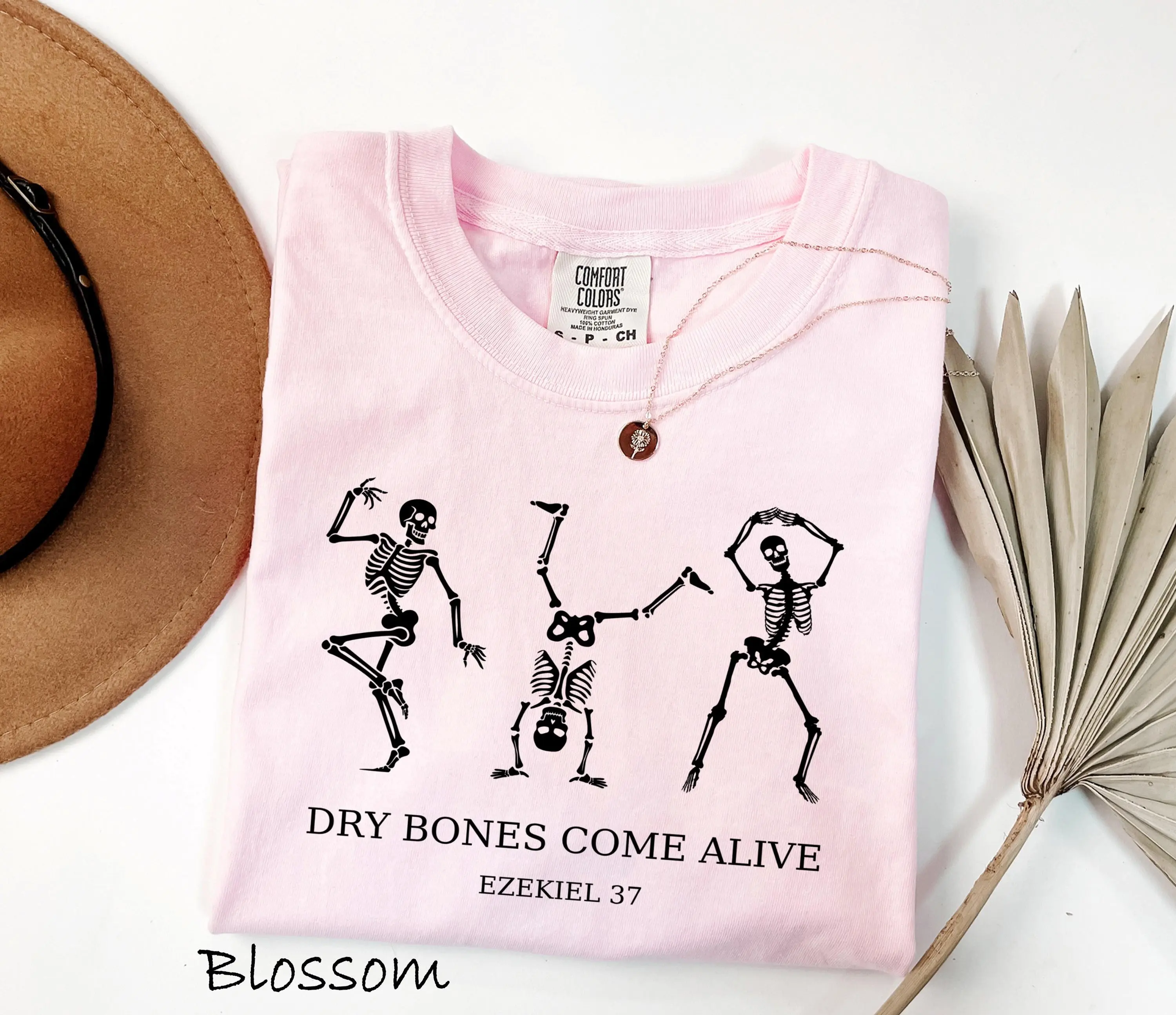 Comfort Colors Dry Bones Come Alive Skeleton T-Shirt, Ezekiel 37 Bible Verse Christian Tee, Jesus Faith Religious Gift - photo 2