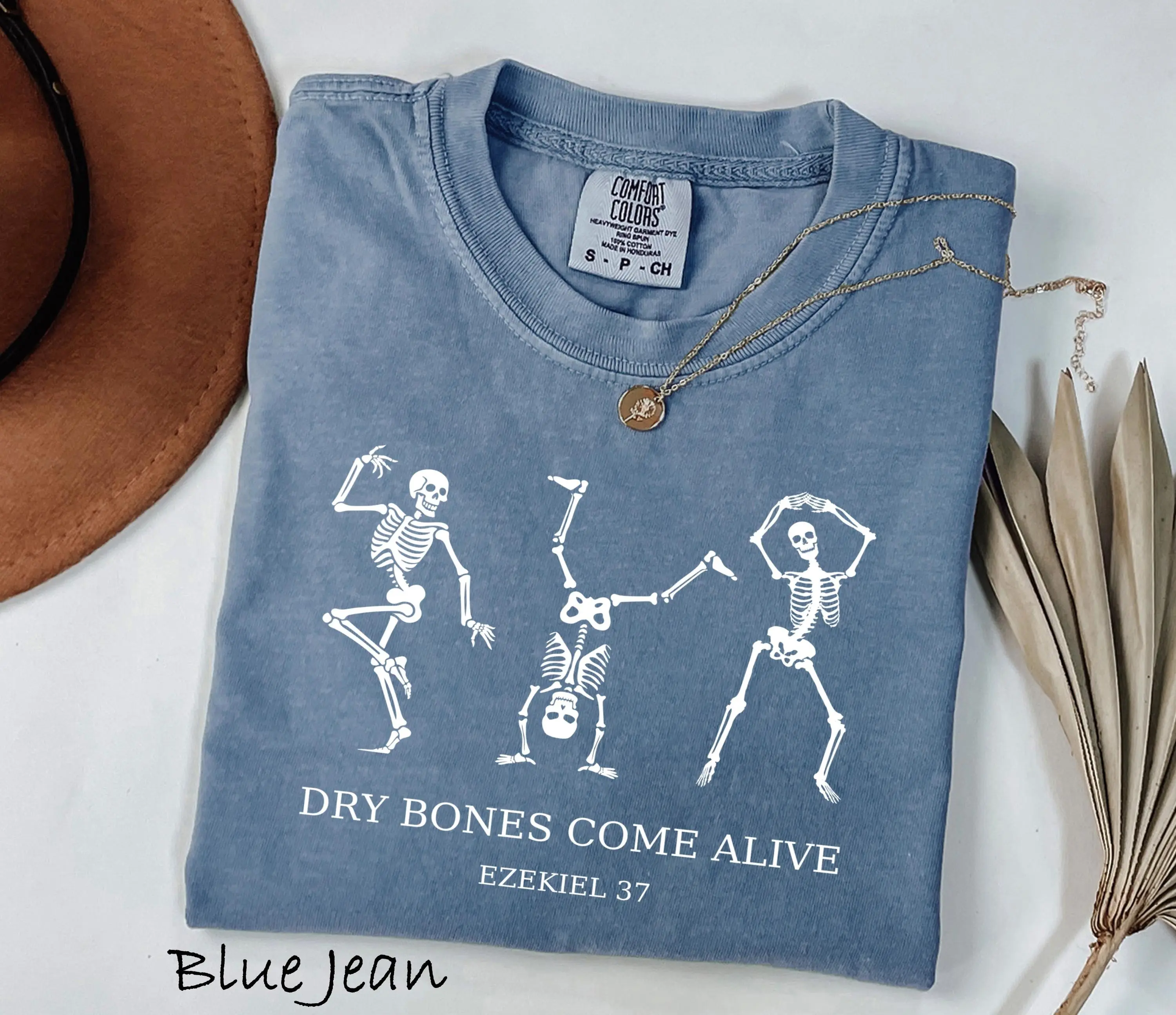Comfort Colors Dry Bones Come Alive Skeleton T-Shirt, Ezekiel 37 Bible Verse Christian Tee, Jesus Faith Religious Gift - photo 5