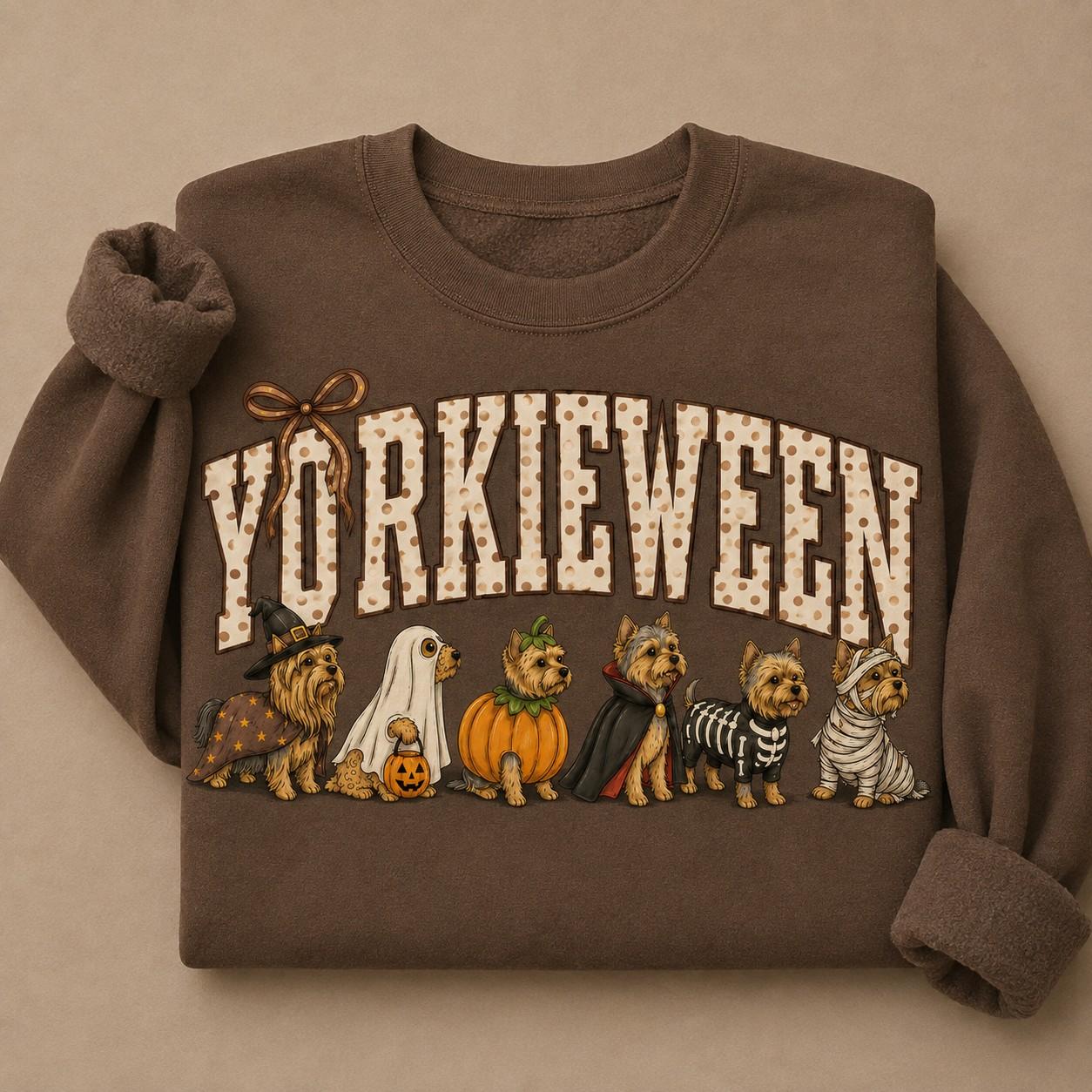 Comfort Colors Espresso Halloween Dog Mom Sweatshirt, Cozy Fall Autumn Crewneck Pullover for Breed Lovers - photo 2
