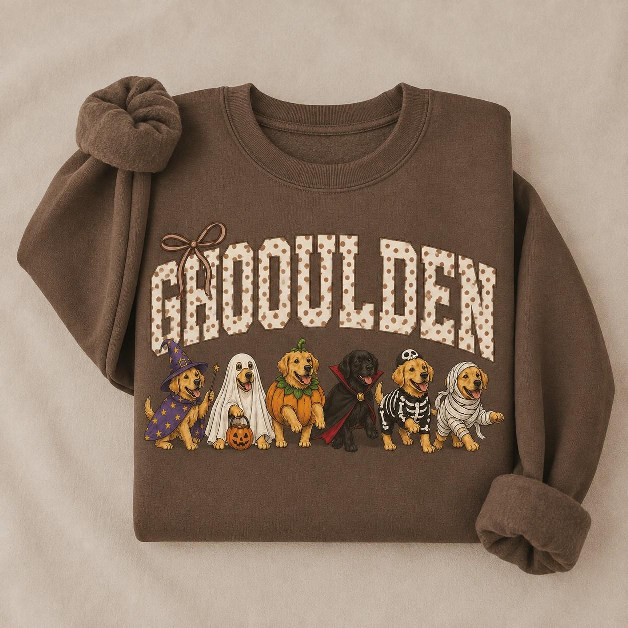 Comfort Colors Espresso Halloween Dog Mom Sweatshirt, Cozy Fall Autumn Crewneck Pullover for Breed Lovers - photo 4