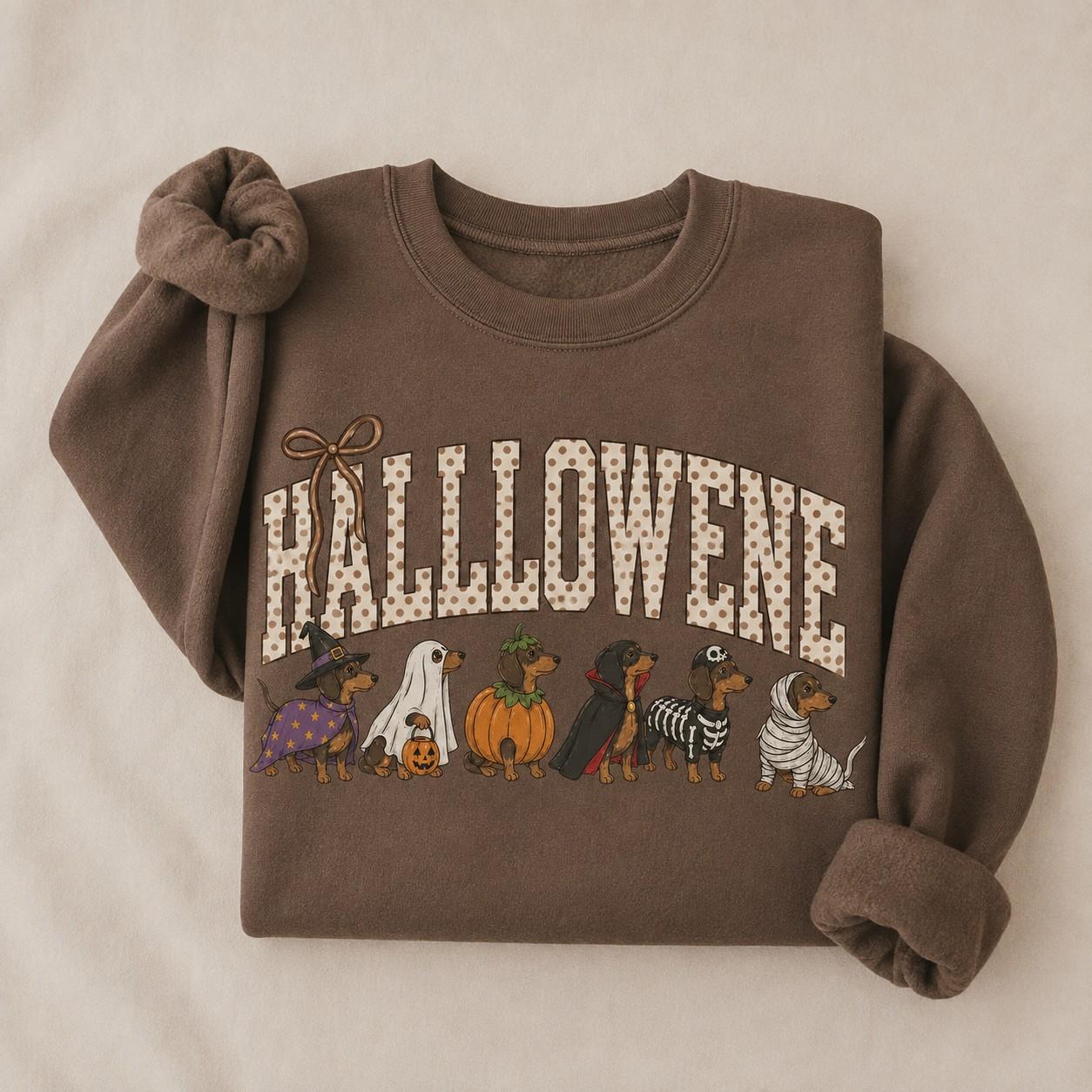 Comfort Colors Espresso Halloween Dog Mom Sweatshirt, Cozy Fall Autumn Crewneck Pullover for Breed Lovers - photo 5