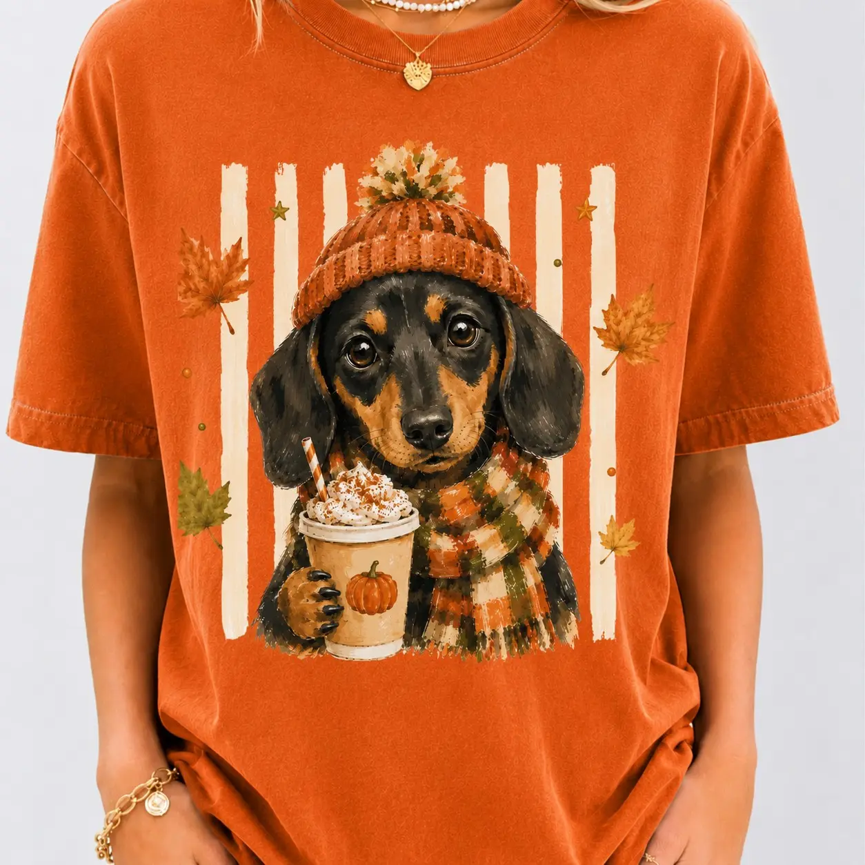 Comfort Colors Fall Dog Breeds Cozy Drink Shirt, Personalized Dog Mom Tee, Autumn Cosy Dog T-Shirt - photo 2