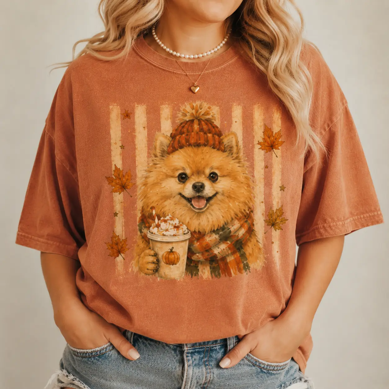 Comfort Colors Fall Dog Breeds Cozy Drink Shirt, Personalized Dog Mom Tee, Autumn Cosy Dog T-Shirt - photo 4