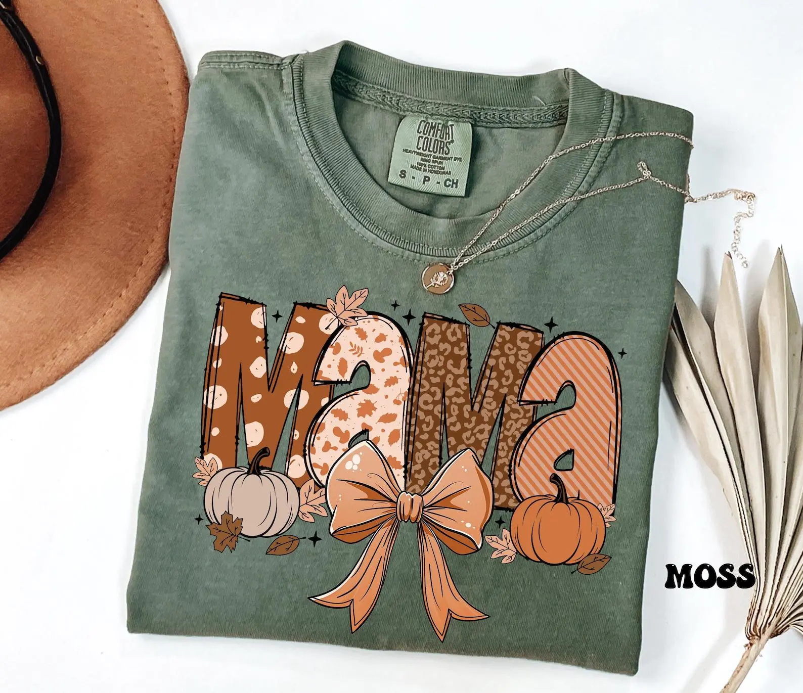 Comfort Colors Fall Mama Shirt, Funny Pumpkin Season Mom Tee, Thanksgiving Gift For Women