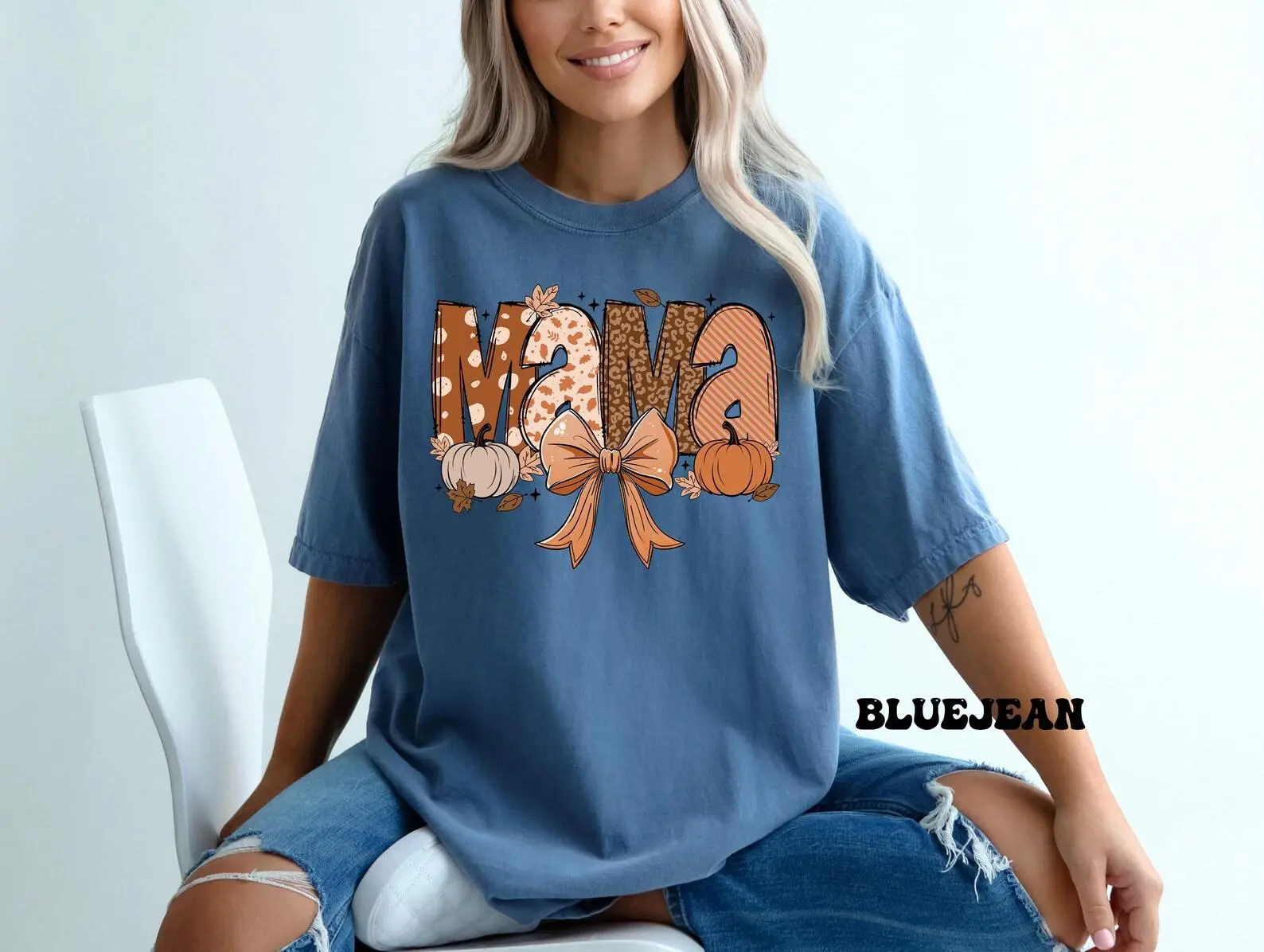 Comfort Colors Fall Mama Shirt, Funny Pumpkin Season Mom Tee, Thanksgiving Gift For Women - photo 5