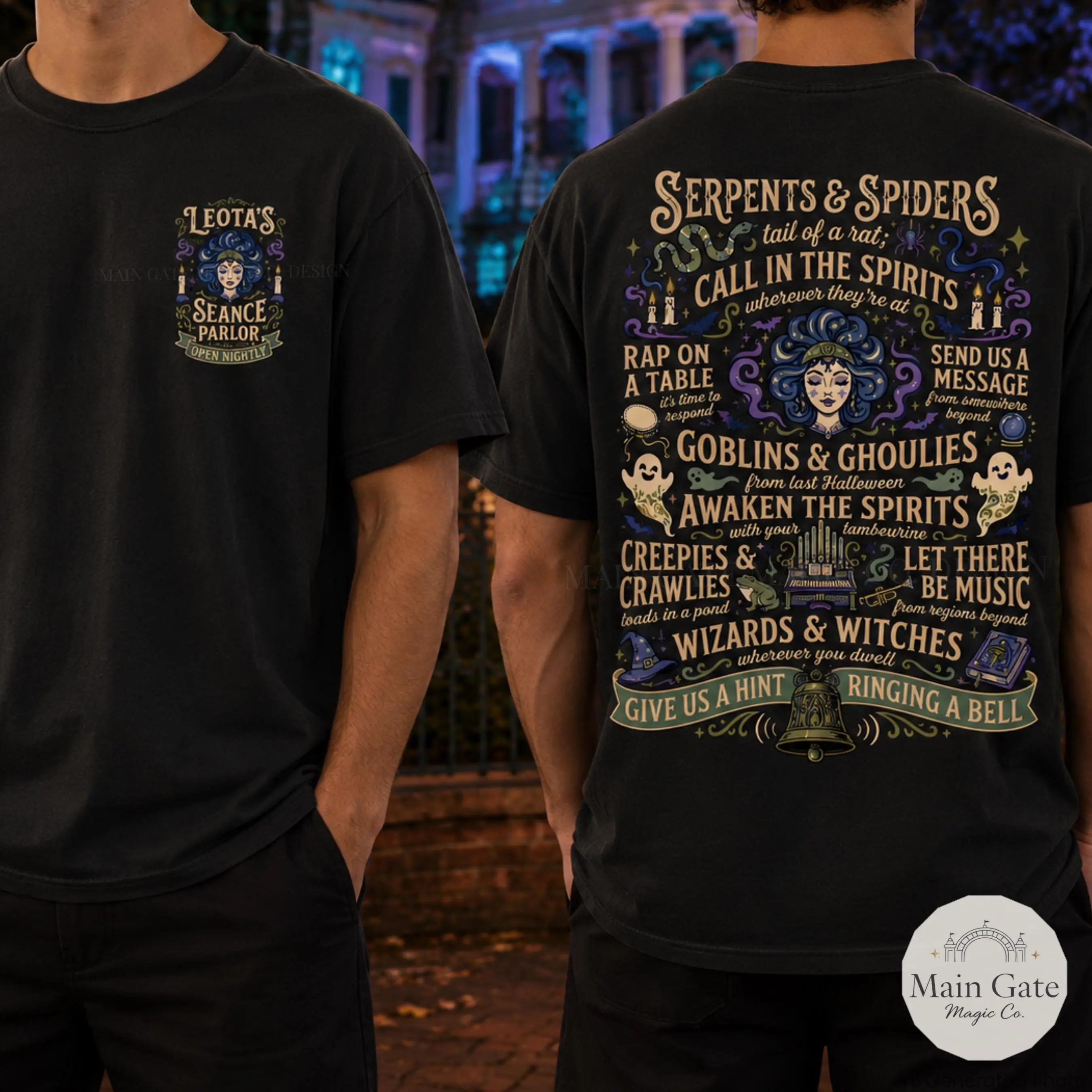 Comfort Colors H. Mansion Inspired Leota Shirt, Halloween Party Graphic Tee Tank Top Gift for Fans - photo 2