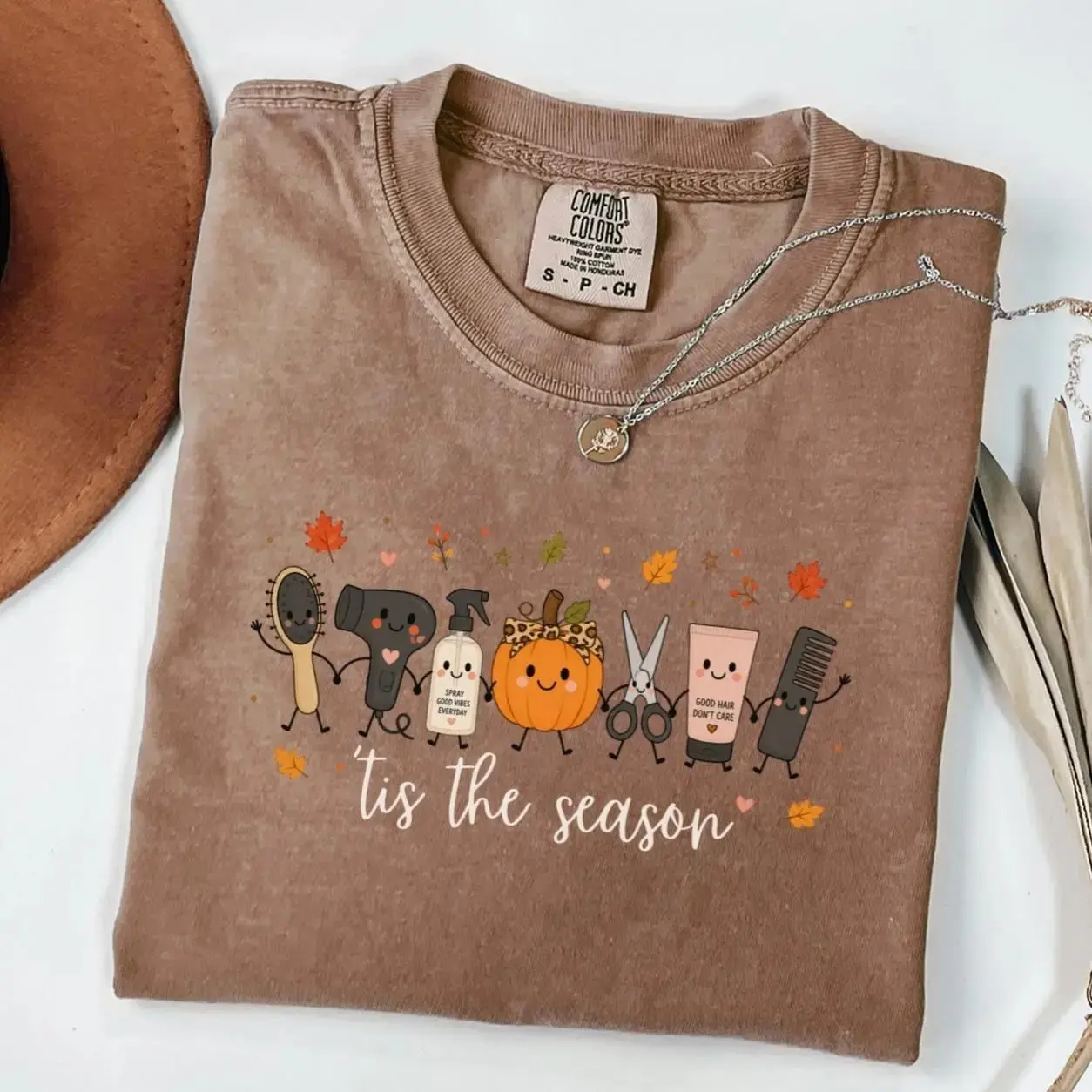 Comfort Colors Hairdresser Shirt, Funny Beautician Halloween Salon Stylist Tee, Fall Thanksgiving Gift for Women - photo 5