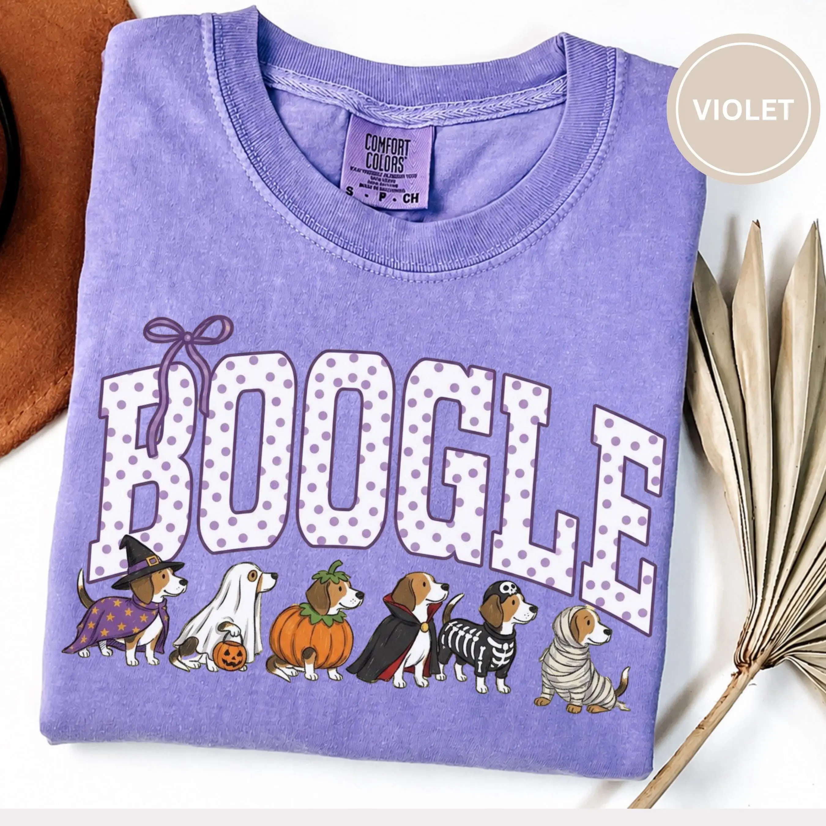 Comfort Colors Halloween Beagle Shirt, Funny Dog Mom Spooky Gift, Cute Lover Fall Graphic Tee