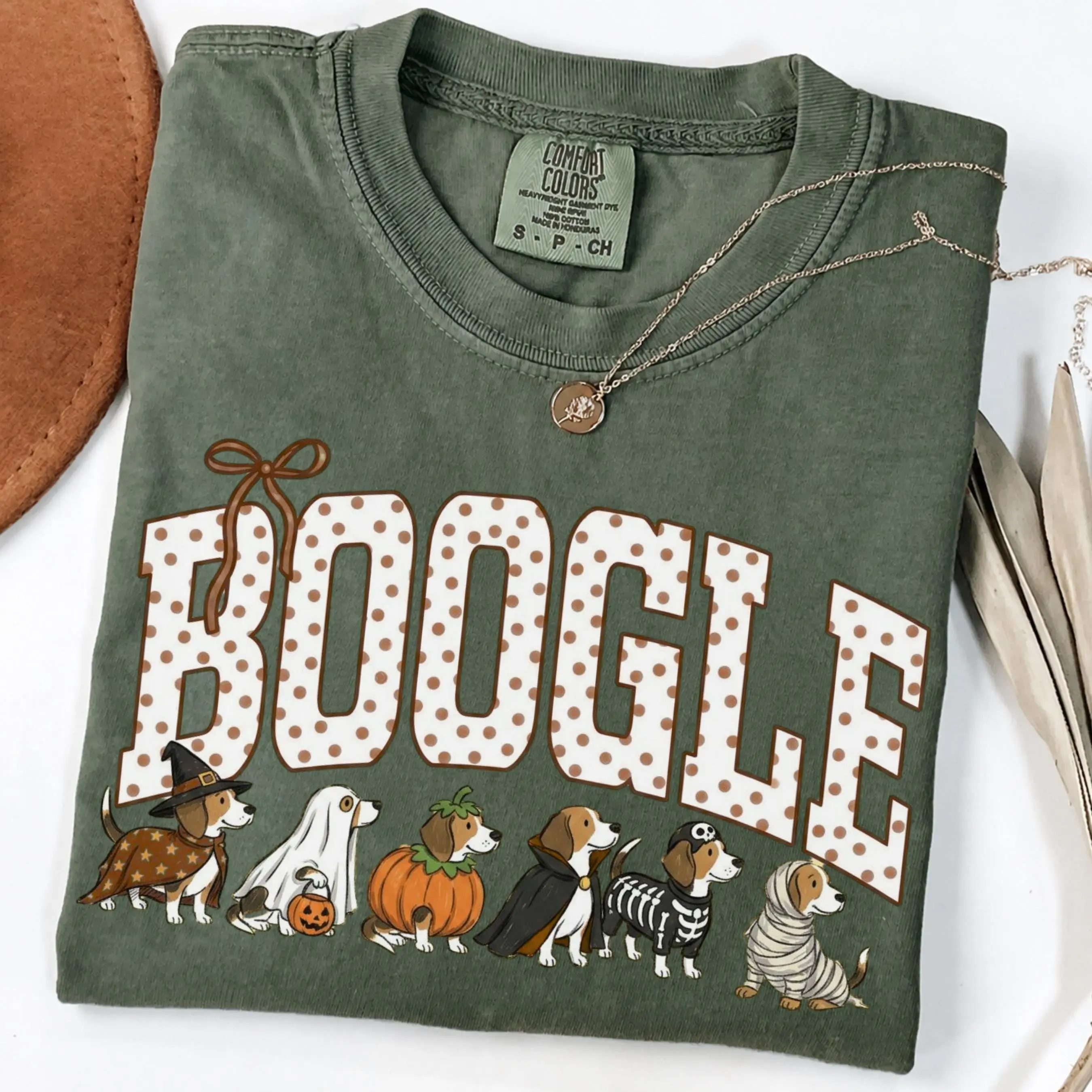 Comfort Colors Halloween Beagle Sweatshirt, Funny Dog Mom Spooky Gift, Cute Pet Lover Fall Design - photo 3