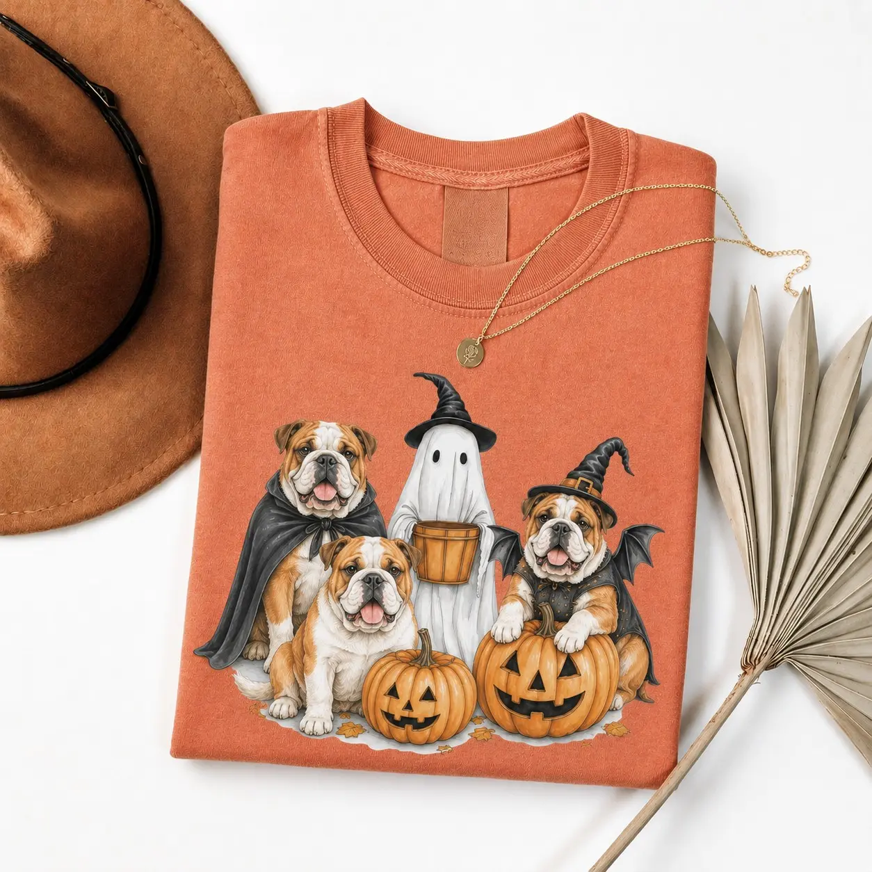 Comfort Colors Halloween Dog Breeds Shirt, Cute Ghost Spooky Season Animal Lover Graphic Tee - photo 3