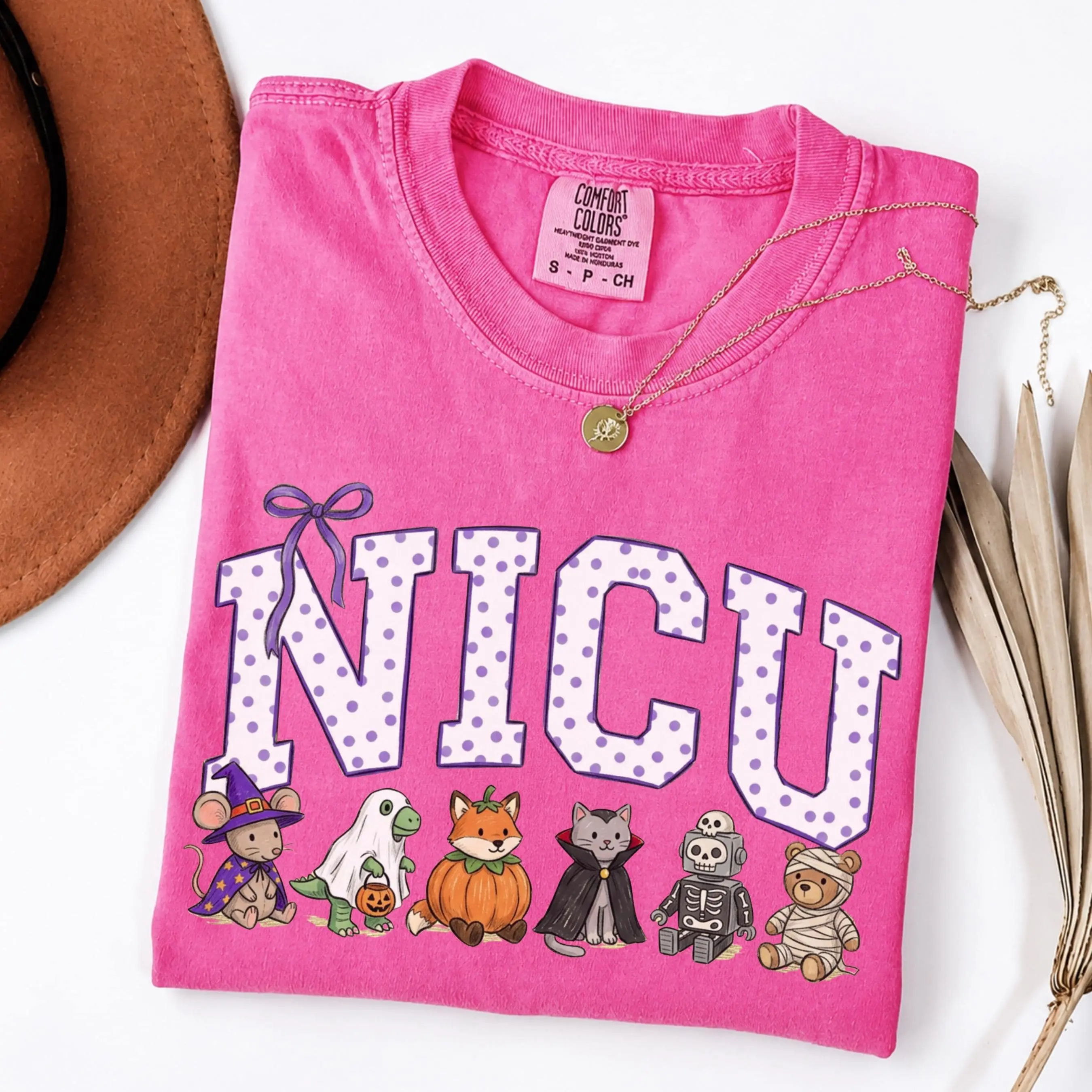 Comfort Colors Halloween NICU Nurse Shirt, Cute Neonatal Pediatric Graphic Tee, Nursing Gift - photo 4