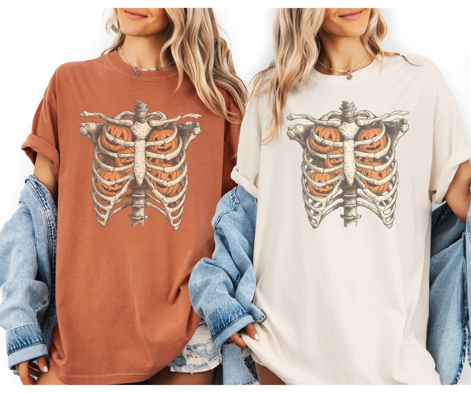 Comfort Colors Retro Ghost Halloween Shirt, Cute Fall Pumpkin Season Graphic Tee - photo 5