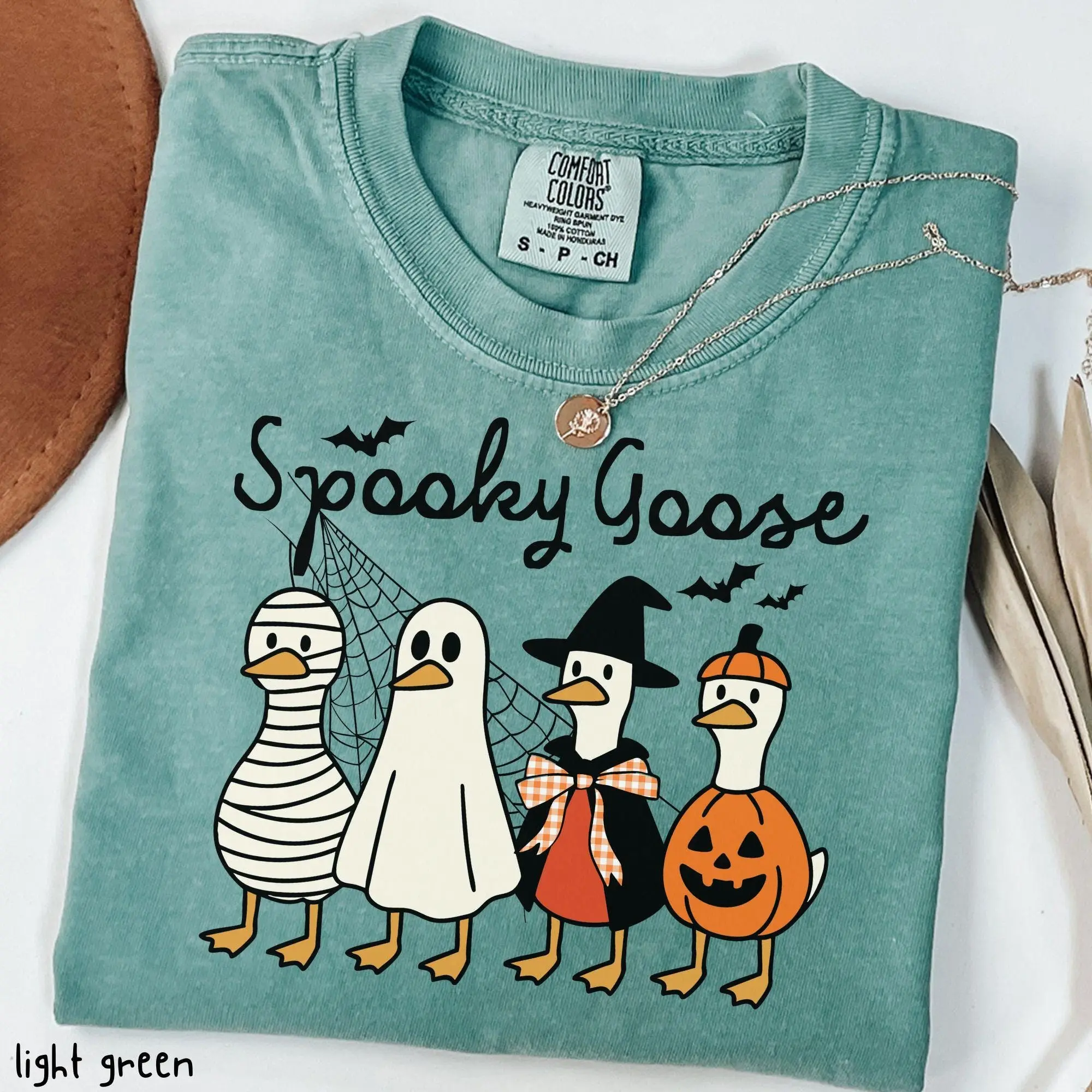 Comfort Colors Halloween Spooky Goose Shirt, Silly Funny Costume Graphic Tee