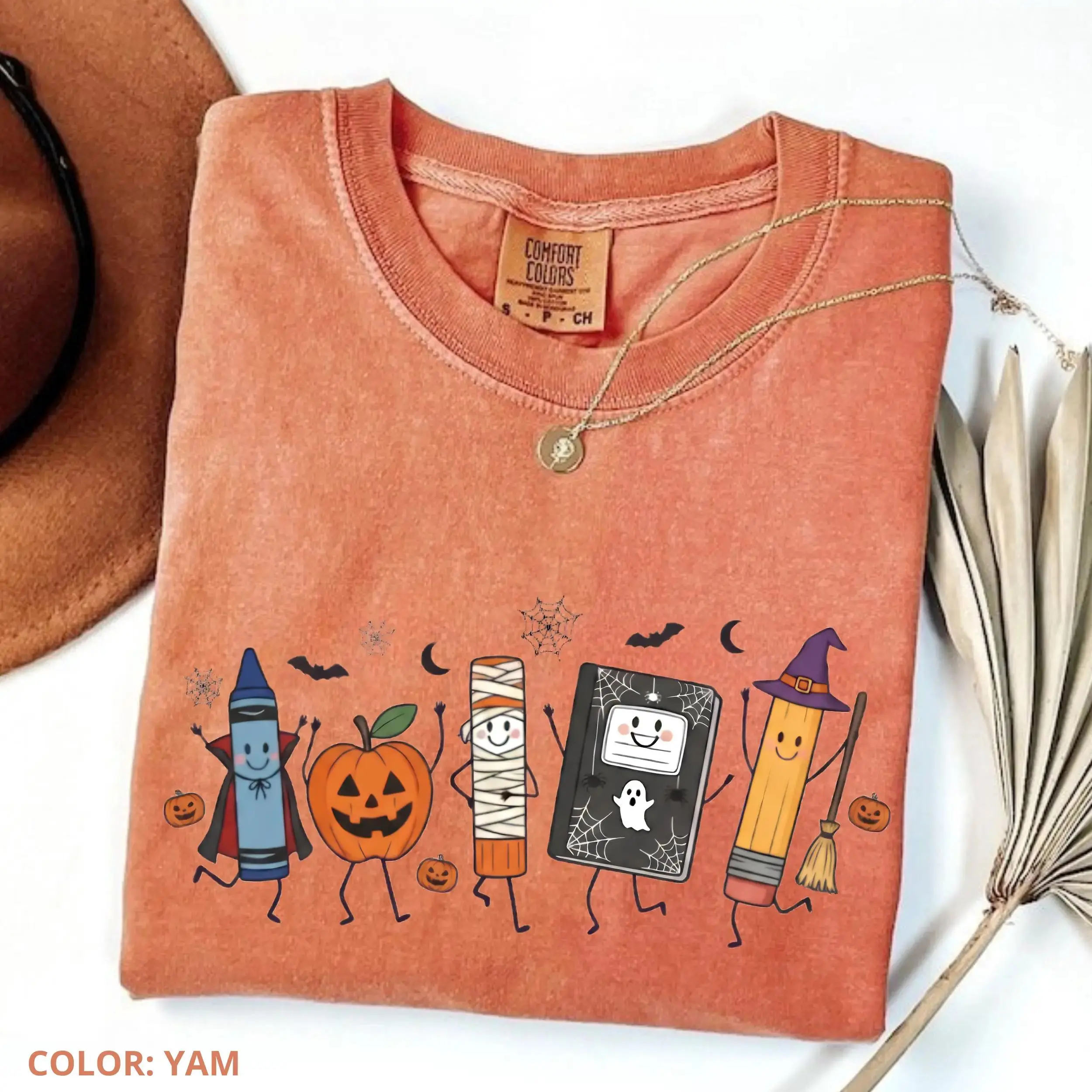 Comfort Colors Halloween Teacher Life Shirt, Funny Back To School Tee, Preschool Spooky Season Gift - photo 2