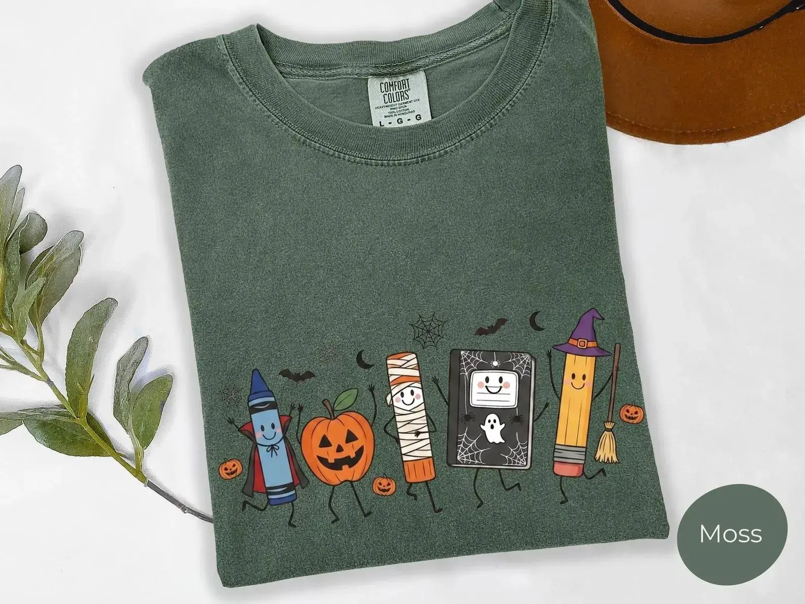 Comfort Colors Halloween Teacher Shirt, Funny Life Tee, Spooky Back To School Preschool Supplies Gift Top for Women - photo 3