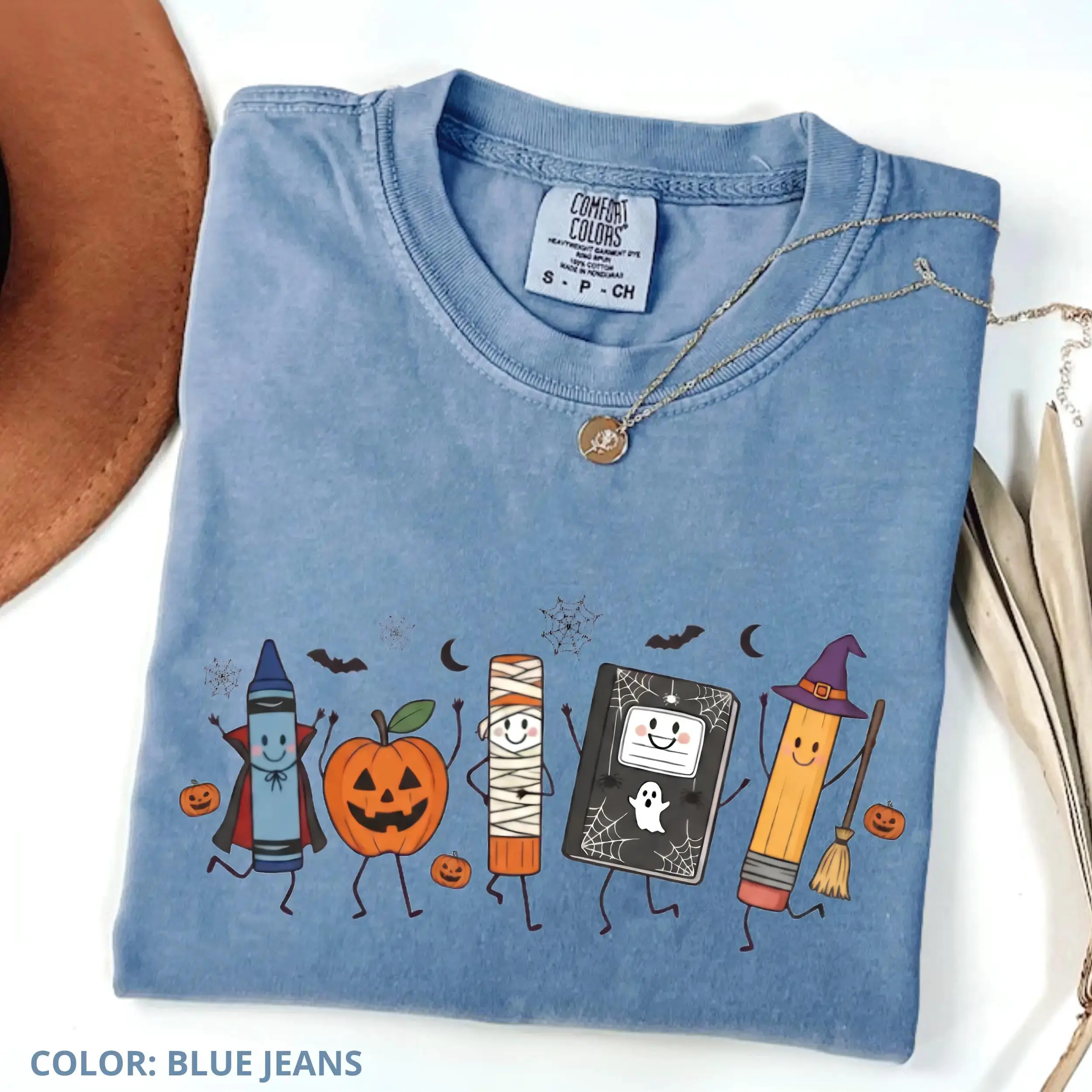 Comfort Colors Halloween Teacher Life Shirt, Funny Back To School Tee, Preschool Spooky Season Gift - photo 3