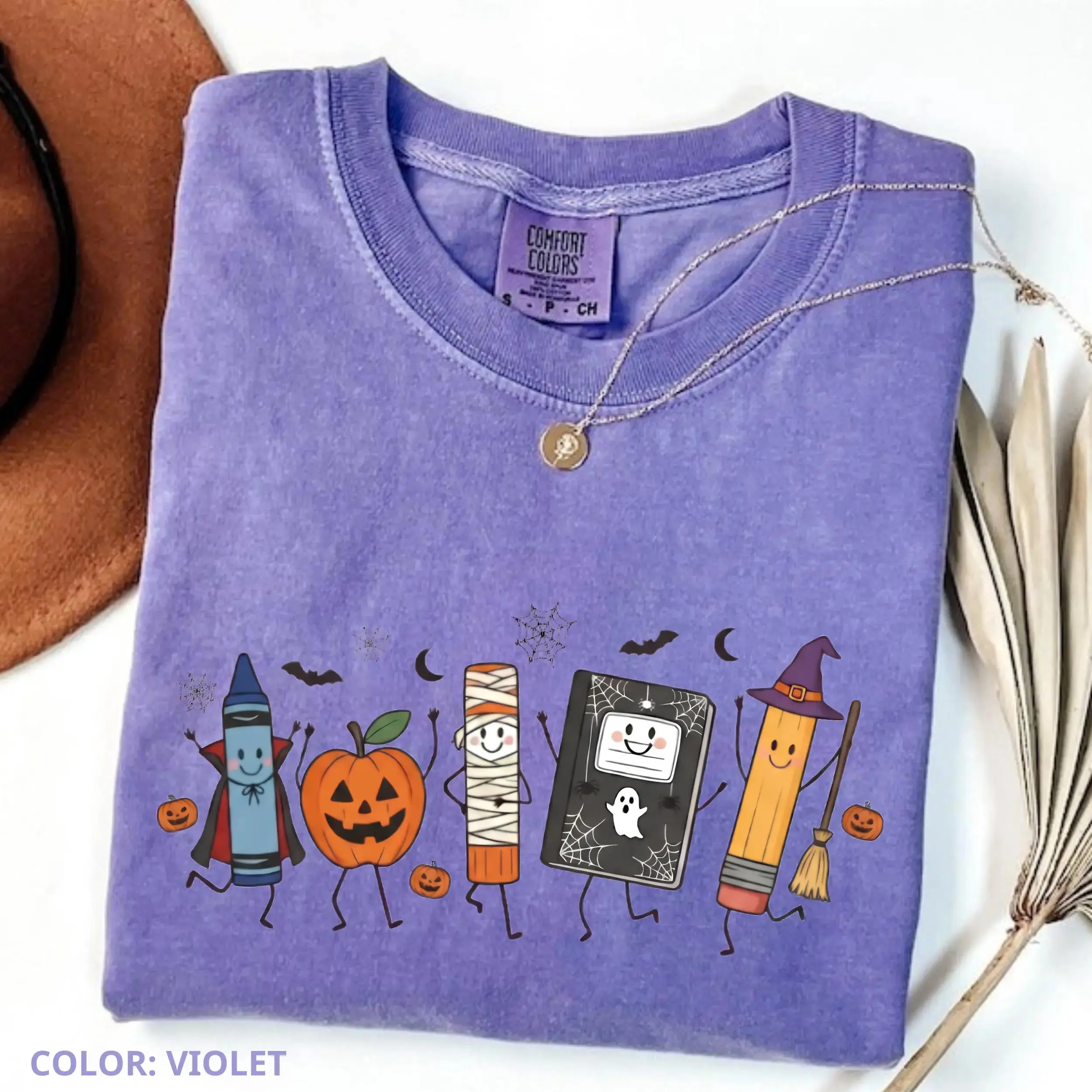 Comfort Colors Halloween Teacher Life Shirt, Funny Back To School Tee, Preschool Spooky Season Gift - photo 4