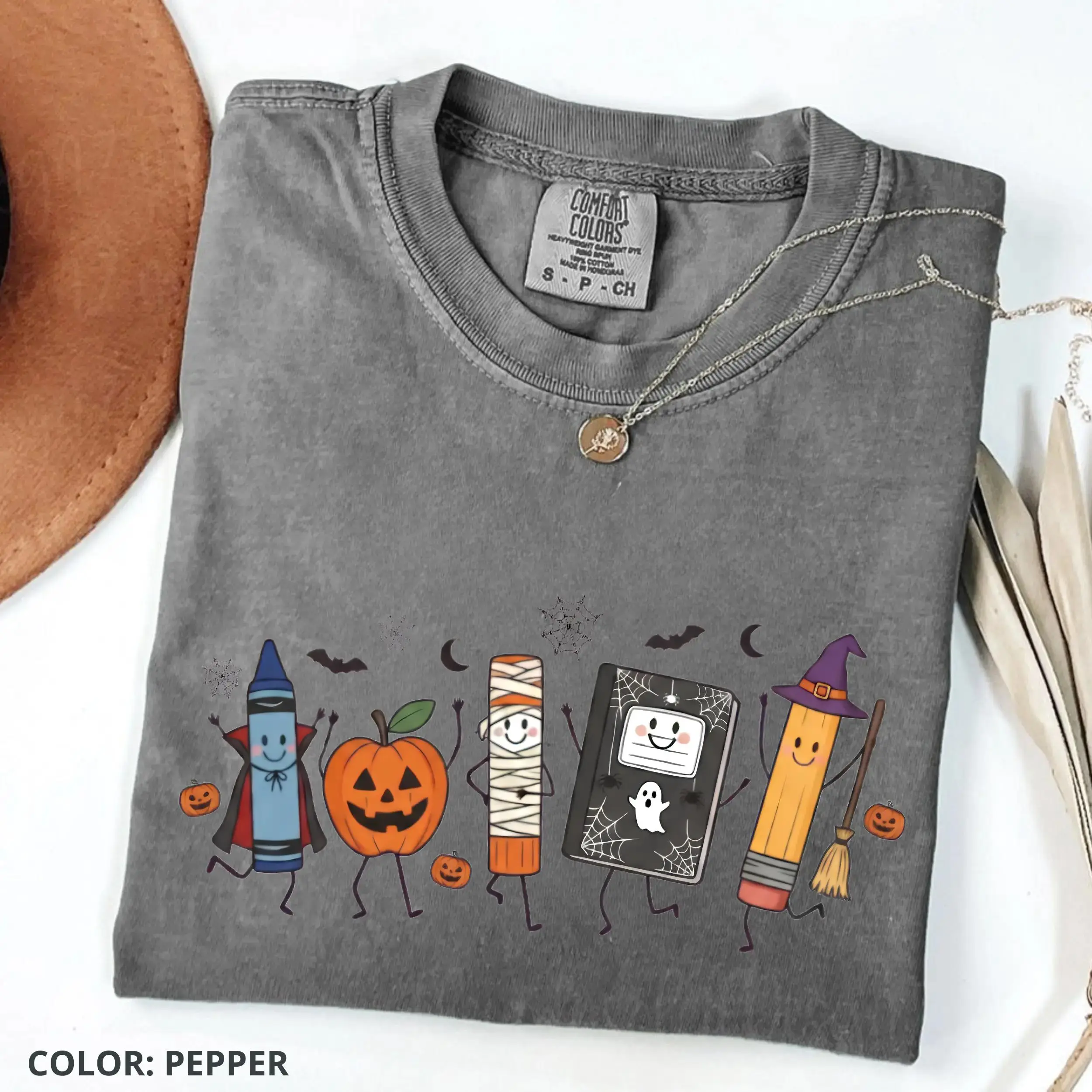 Comfort Colors Halloween Teacher Life Shirt, Funny Back To School Tee, Preschool Spooky Season Gift - photo 5