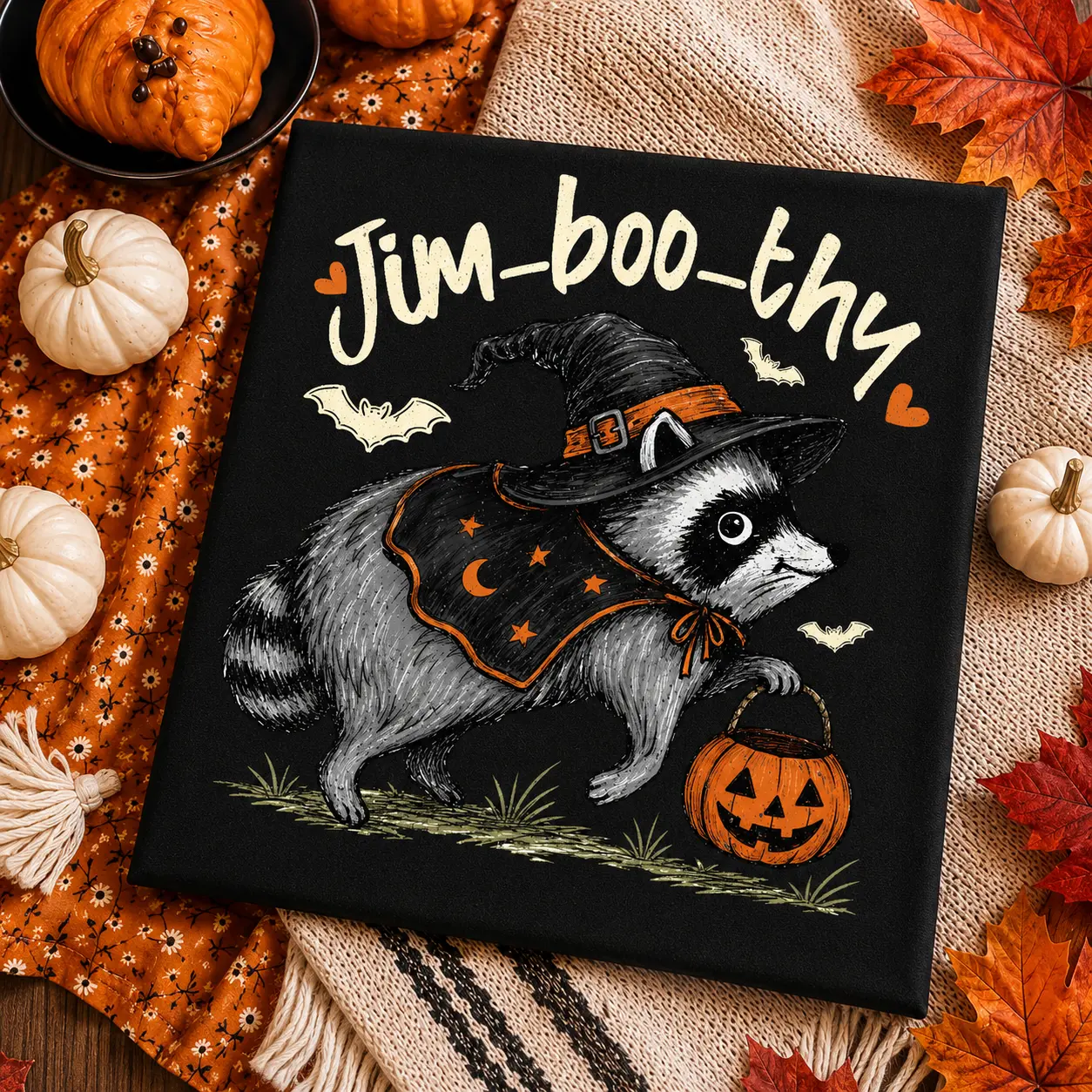 Comfort Colors Jimothy Raccoon Shirt, Jim Boo Thy Halloween Meme Tee, Viral Trendy Graphic T-Shirt - photo 2