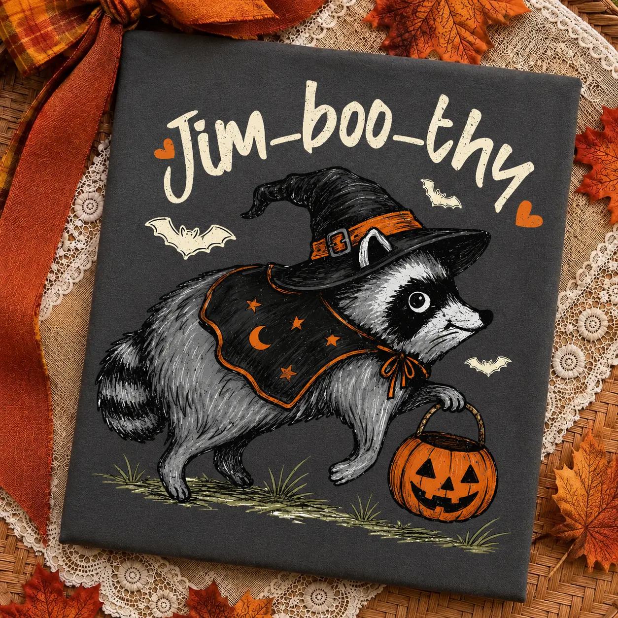 Comfort Colors Jimothy Raccoon Shirt, Jim Boo Thy Halloween Meme Tee, Viral Trendy Graphic T-Shirt - photo 3