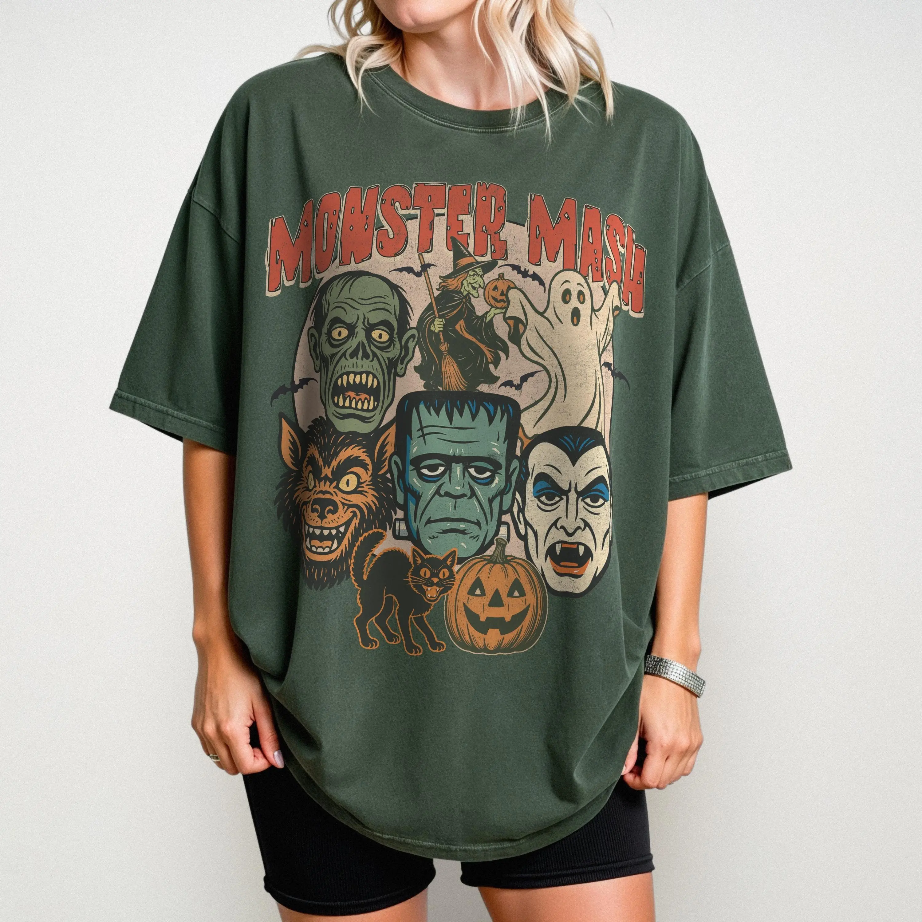 Comfort Colors Monster Mash Shirt: Retro Halloween Spooky Season Tee - photo 3