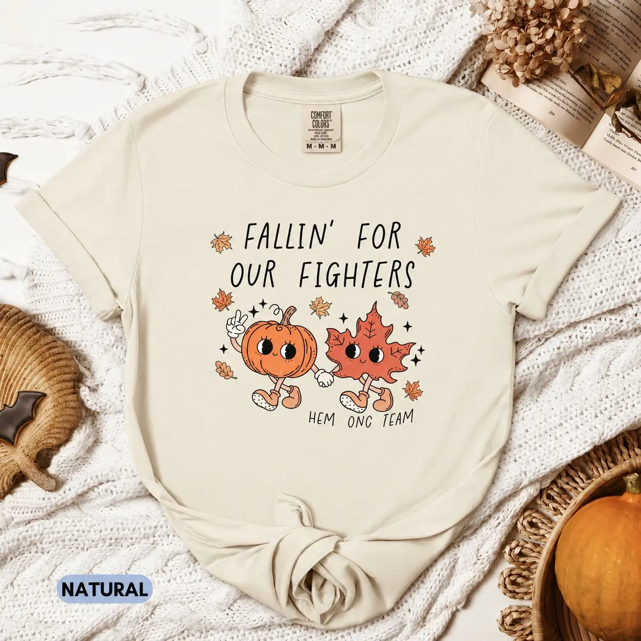 Comfort Colors Nurse Halloween T-Shirt - Peds Hematology Oncology Team Shirt, Gift for Hem Onc Nurses - photo 2