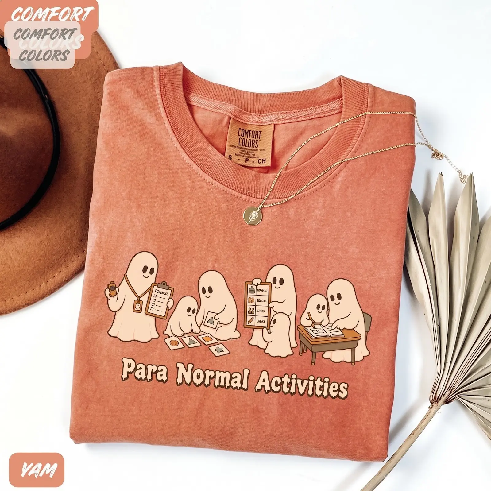 Comfort Colors Para Normal Activities T-Shirt, Paraprofessional Halloween Teacher Aide Routine Tee, SpEd RBT Gift
