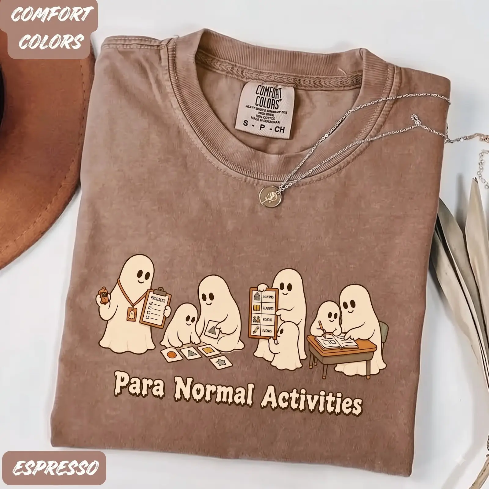 Comfort Colors Para Normal Activities T-Shirt, Paraprofessional Halloween Teacher Aide Routine Tee, SpEd RBT Gift - photo 2