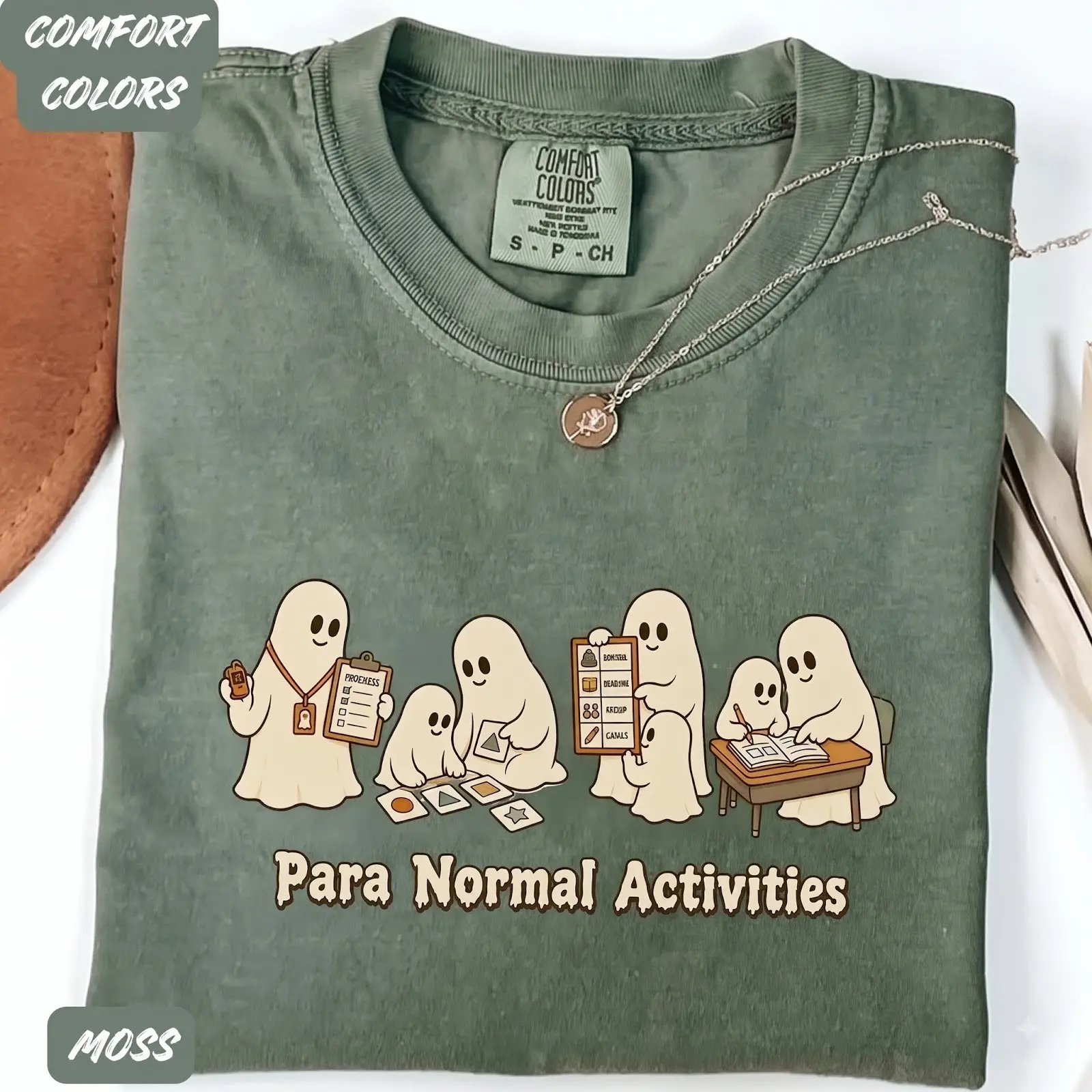 Comfort Colors Para Normal Activities T-Shirt, Paraprofessional Halloween Teacher Aide Routine Tee, SpEd RBT Gift - photo 3