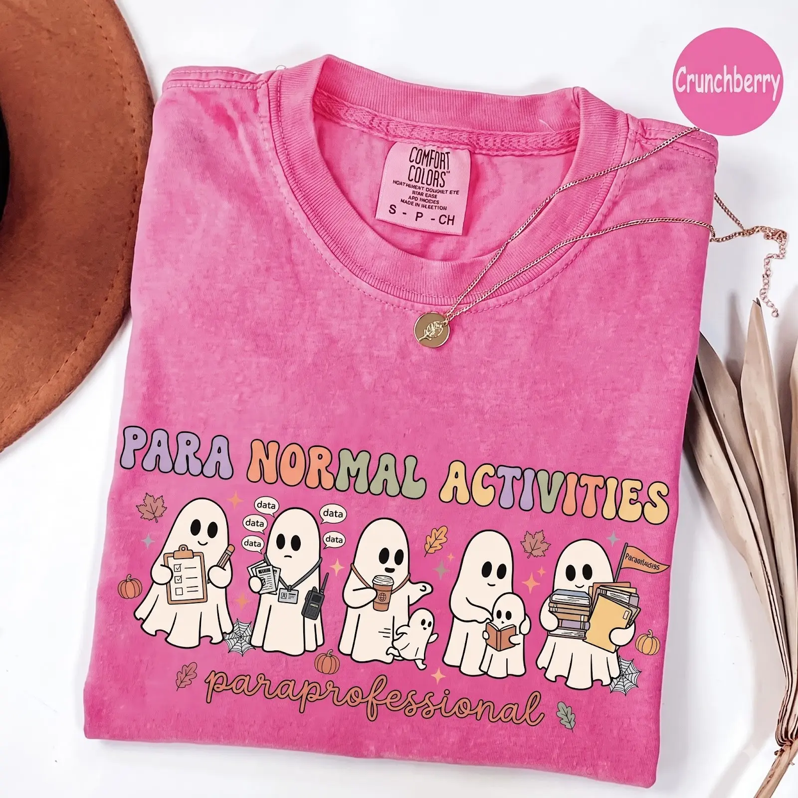 Comfort Colors Para Normal Activities Paraprofessional Halloween Teacher Shirt, SpEd RBT Aide Routine Tee - photo 3