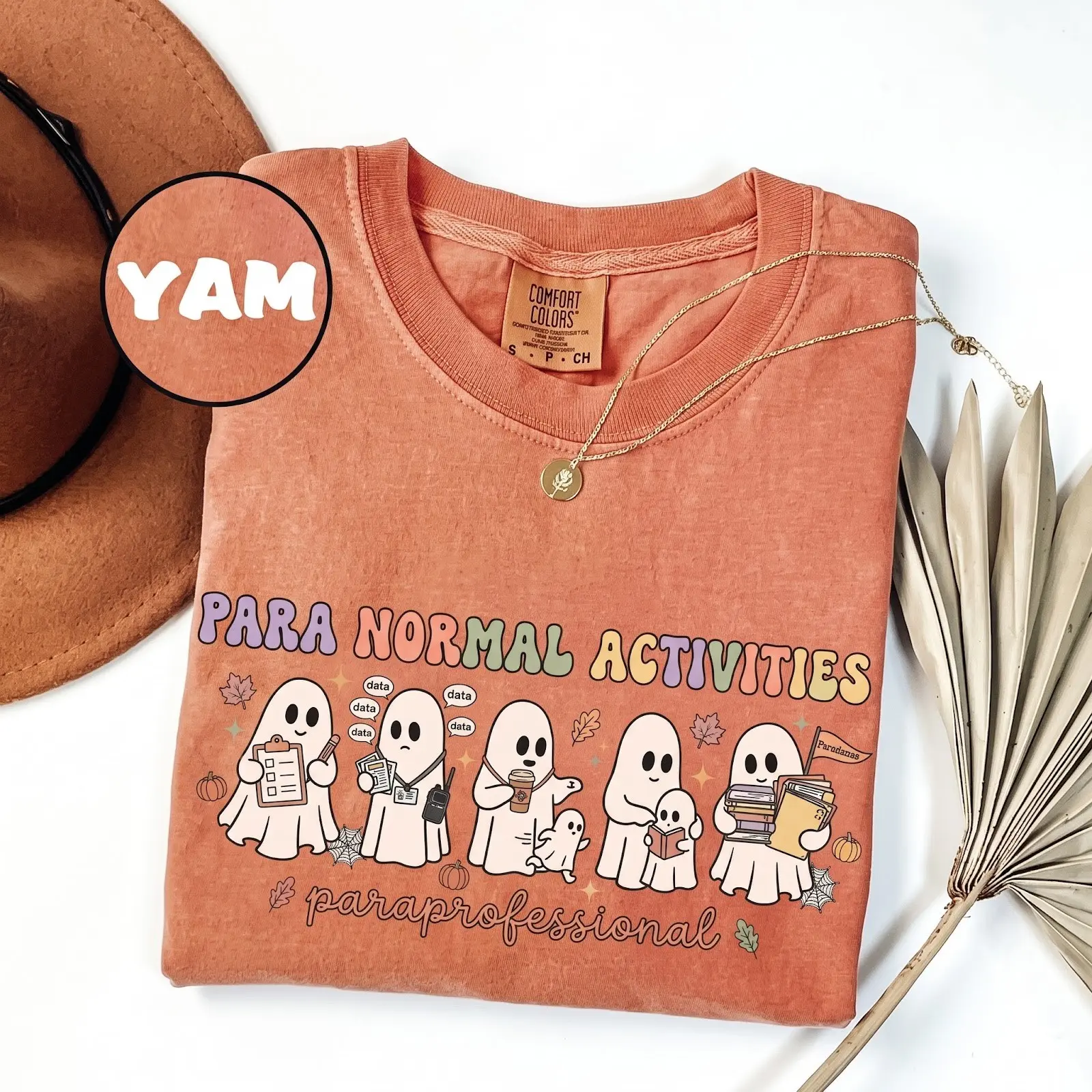 Comfort Colors Para Normal Activities Paraprofessional Halloween Teacher Shirt, SpEd RBT Aide Routine Tee - photo 5