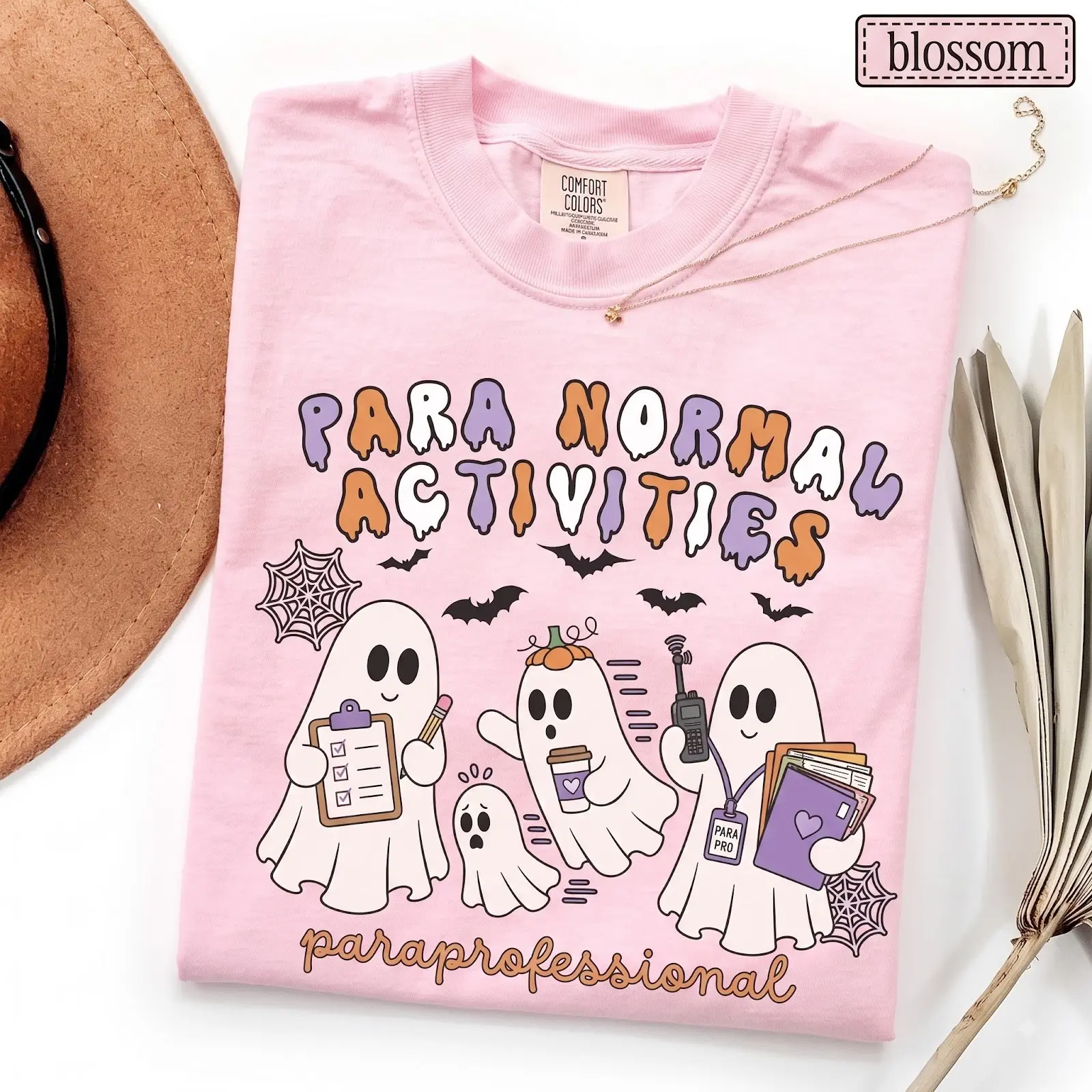 Comfort Colors Paraprofessional Halloween Shirt, Para Normal Activities Tee, Teacher Aide Assistant Fall Gift - photo 2