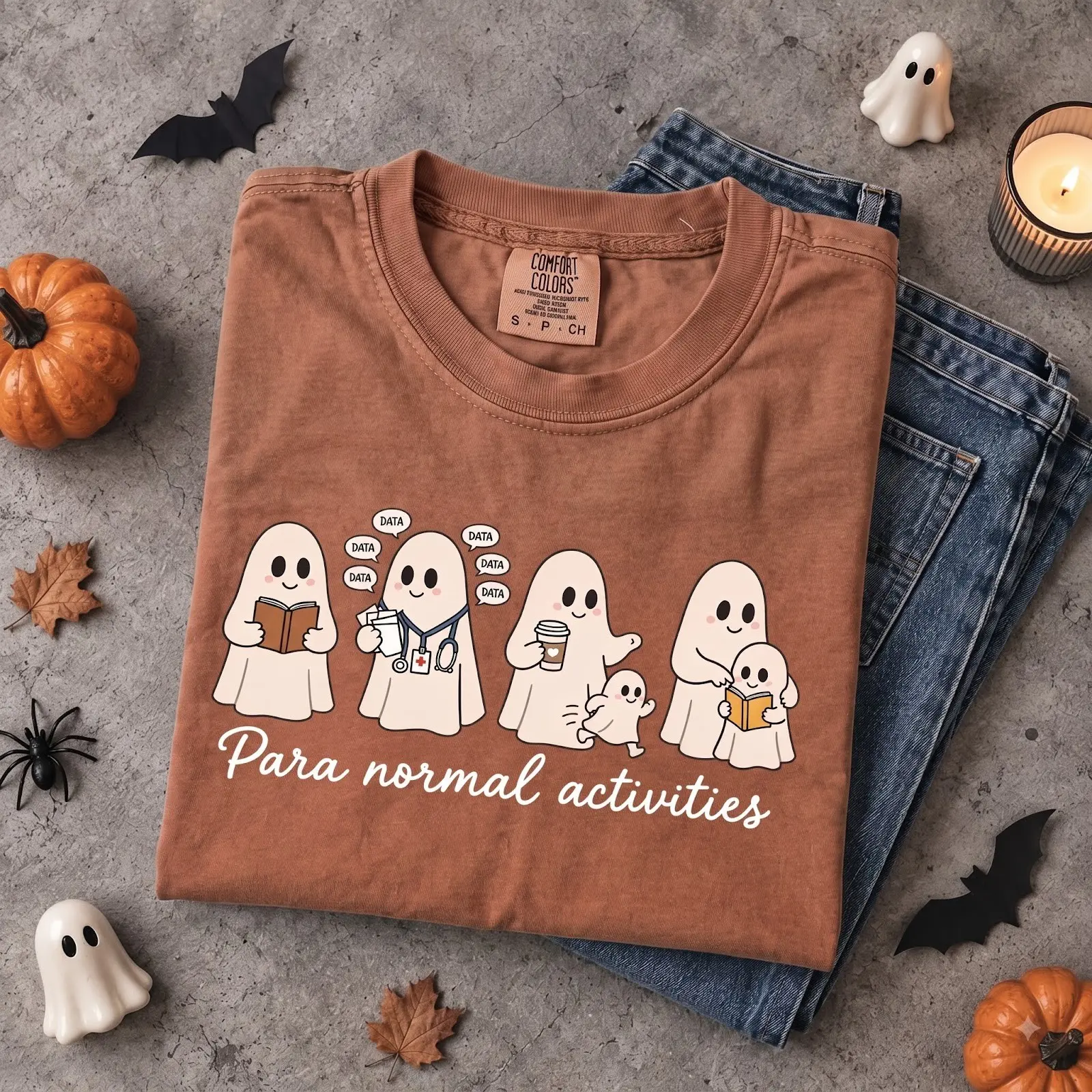 Comfort Colors Paraprofessional Halloween Teacher Shirt, Para Normal Activities Fall Tee, Aide Assistant Gift - photo 2