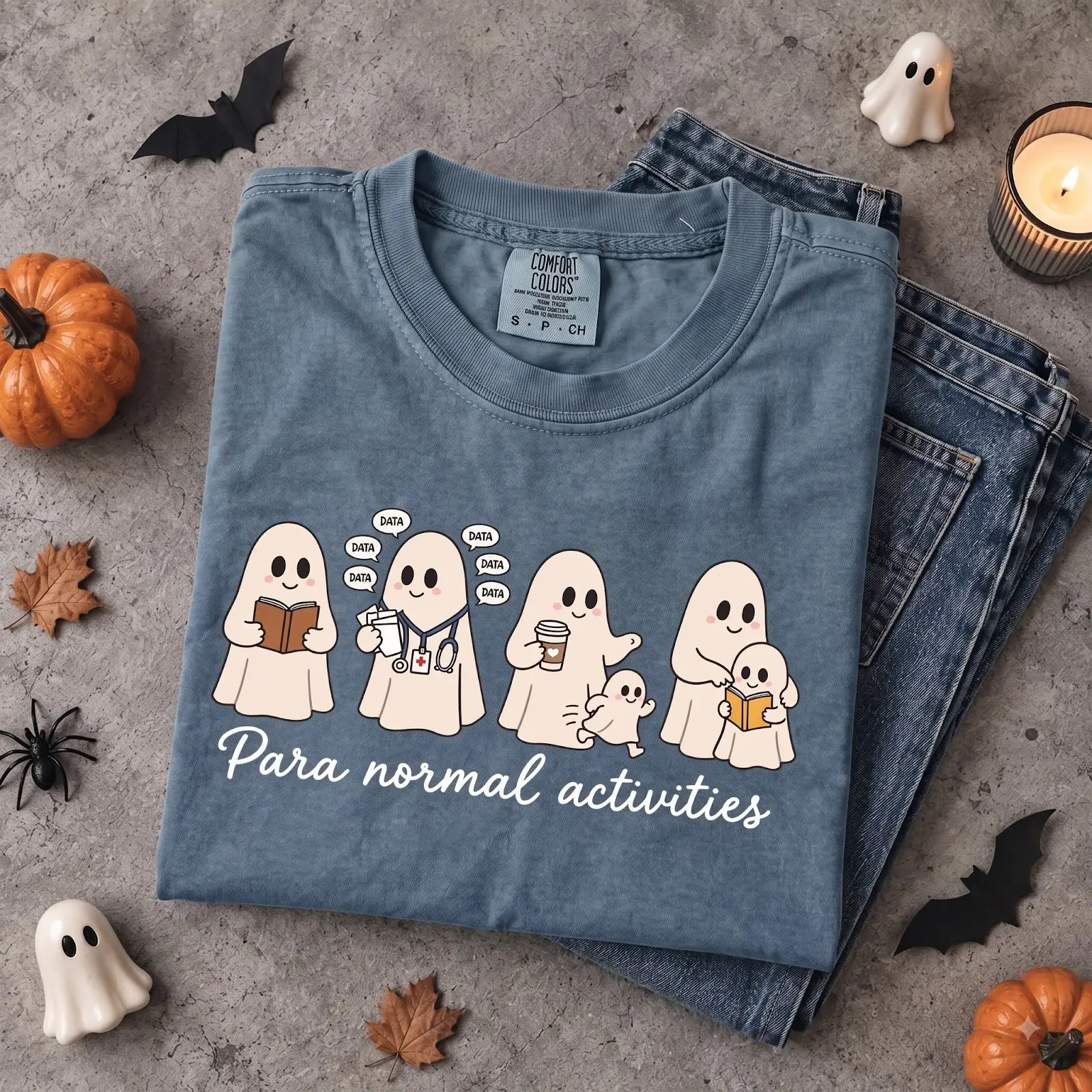 Comfort Colors Paraprofessional Halloween Teacher Shirt, Para Normal Activities Fall Tee, Aide Assistant Gift - photo 3