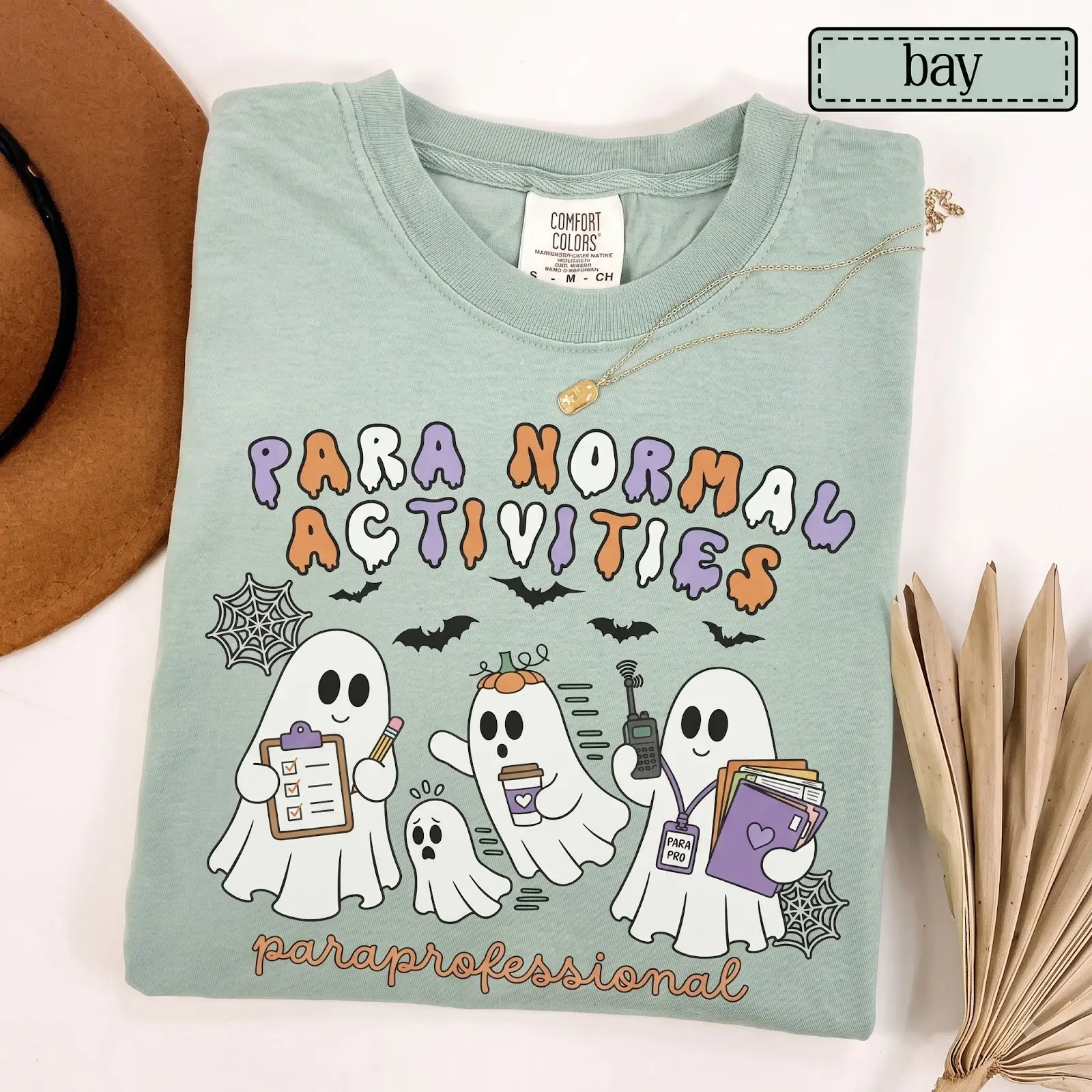 Comfort Colors Paraprofessional Halloween Shirt, Para Normal Activities Tee, Teacher Aide Assistant Fall Gift - photo 3
