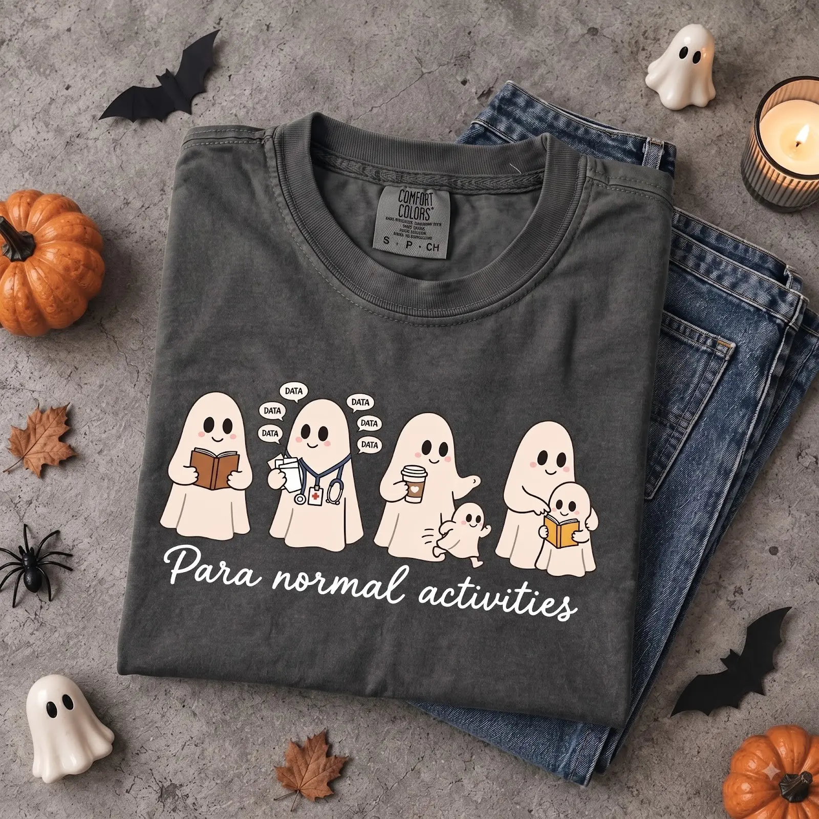 Comfort Colors Paraprofessional Halloween Teacher Shirt, Para Normal Activities Fall Tee, Aide Assistant Gift - photo 4