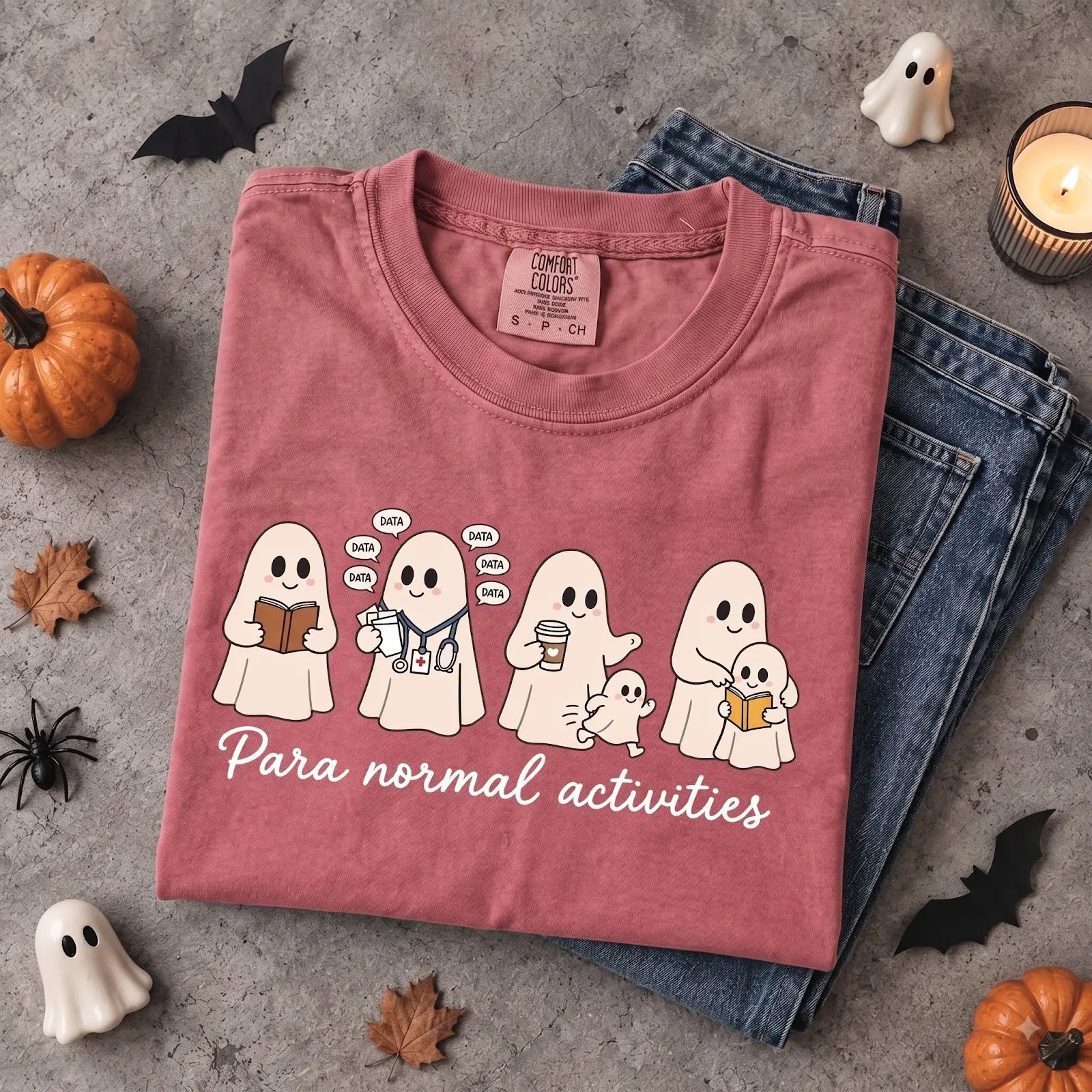 Comfort Colors Paraprofessional Halloween Teacher Shirt, Para Normal Activities Fall Tee, Aide Assistant Gift - photo 5