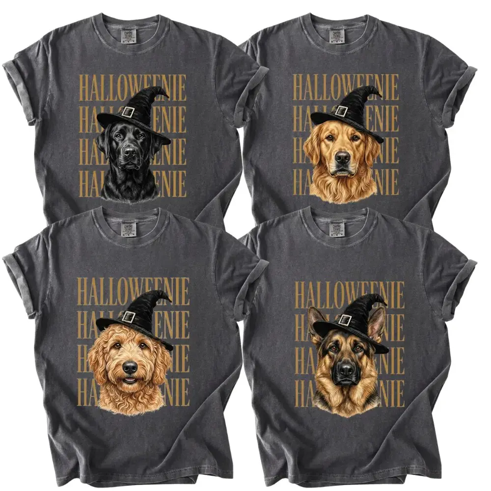 Comfort Colors Pepper Dog Breeds Happy Halloweenie Shirt, Cute Funny Weenie Mom Gift Spooky Season Tshirt